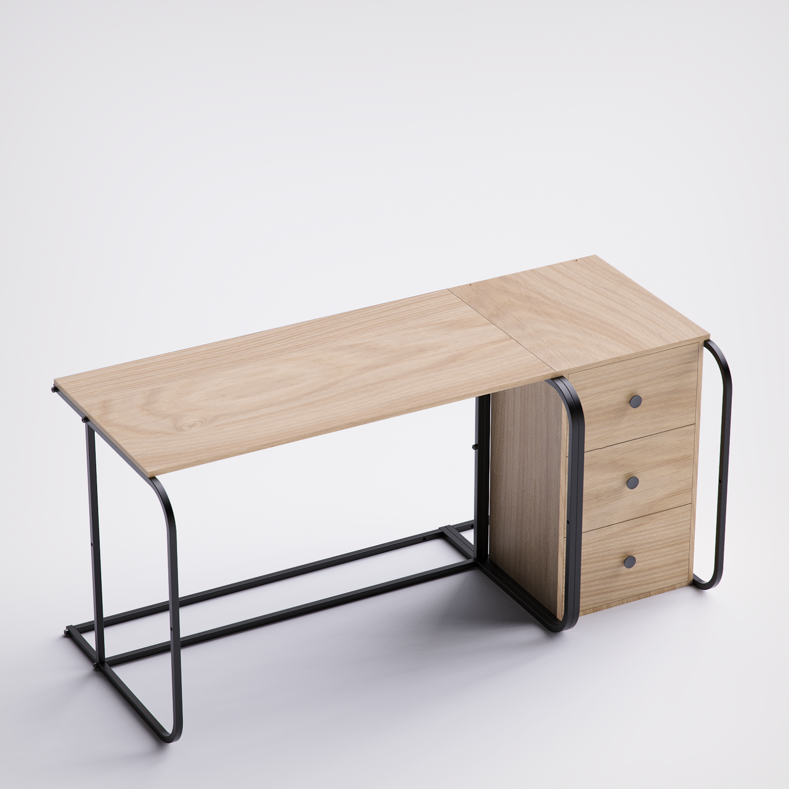 Swift Desk With Drawer Cabinet -SD4-BN