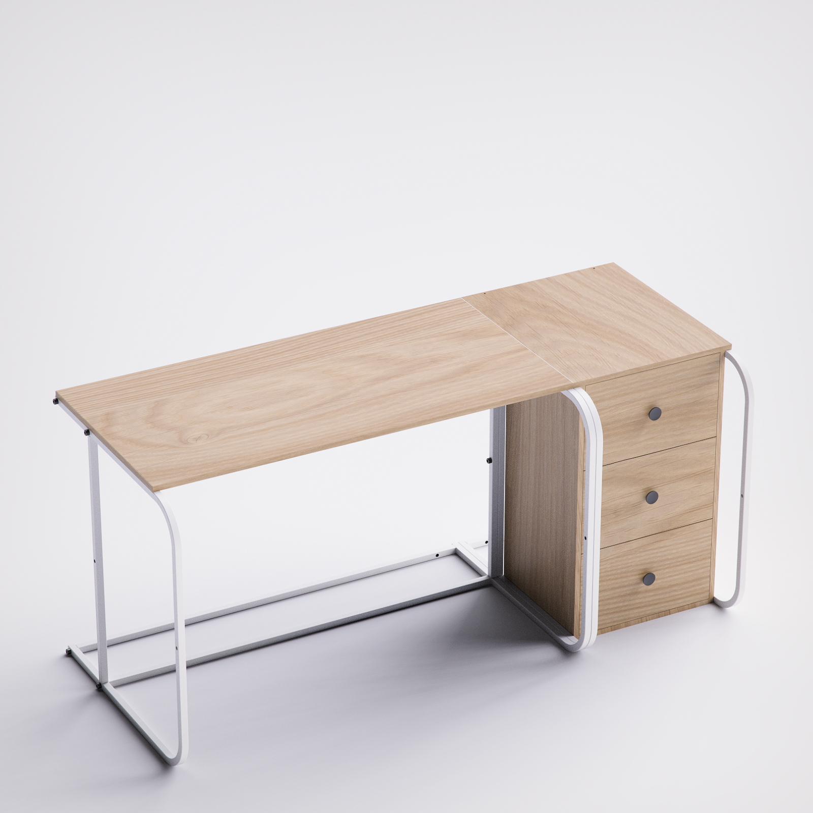 Swift Desk With Drawer Cabinet -SD4-WN