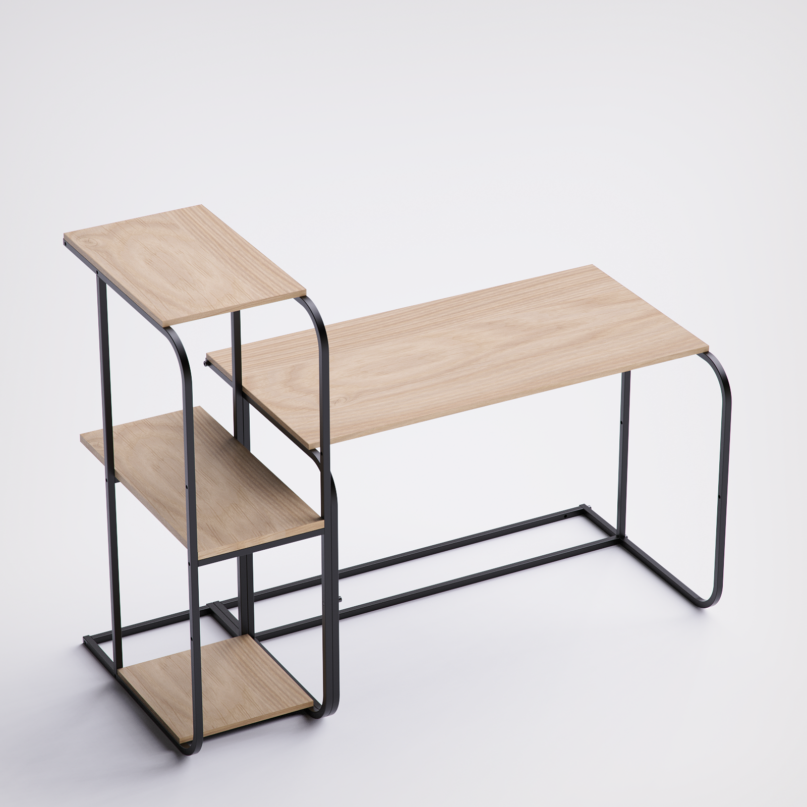 Swift Desk With High Shelving -SD3-BN