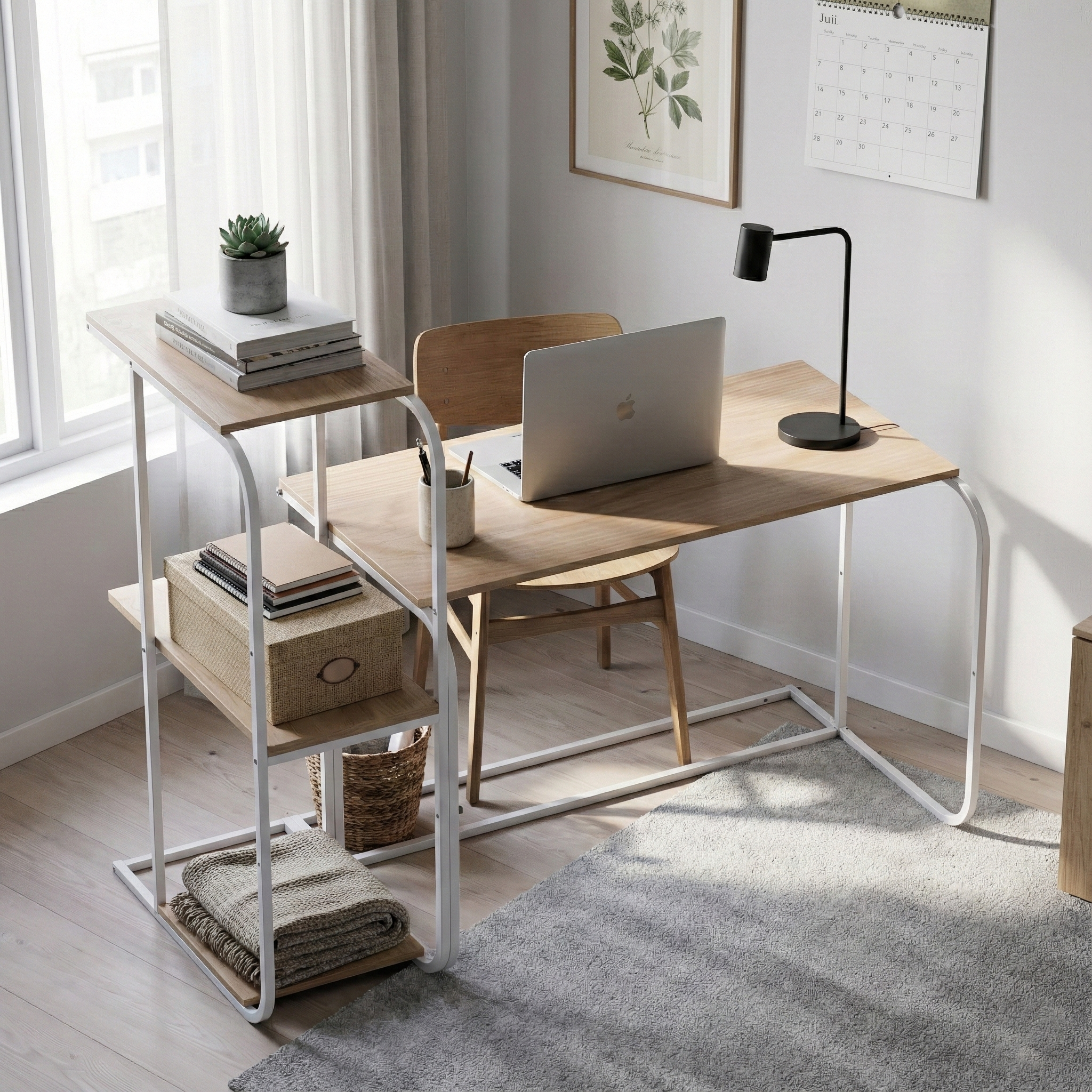 Swift Desk With High Shelving -SD3-WN