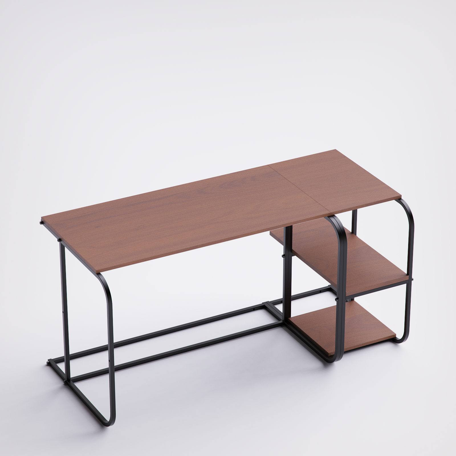 Swift Desk With Side Shelving -SD6-BB