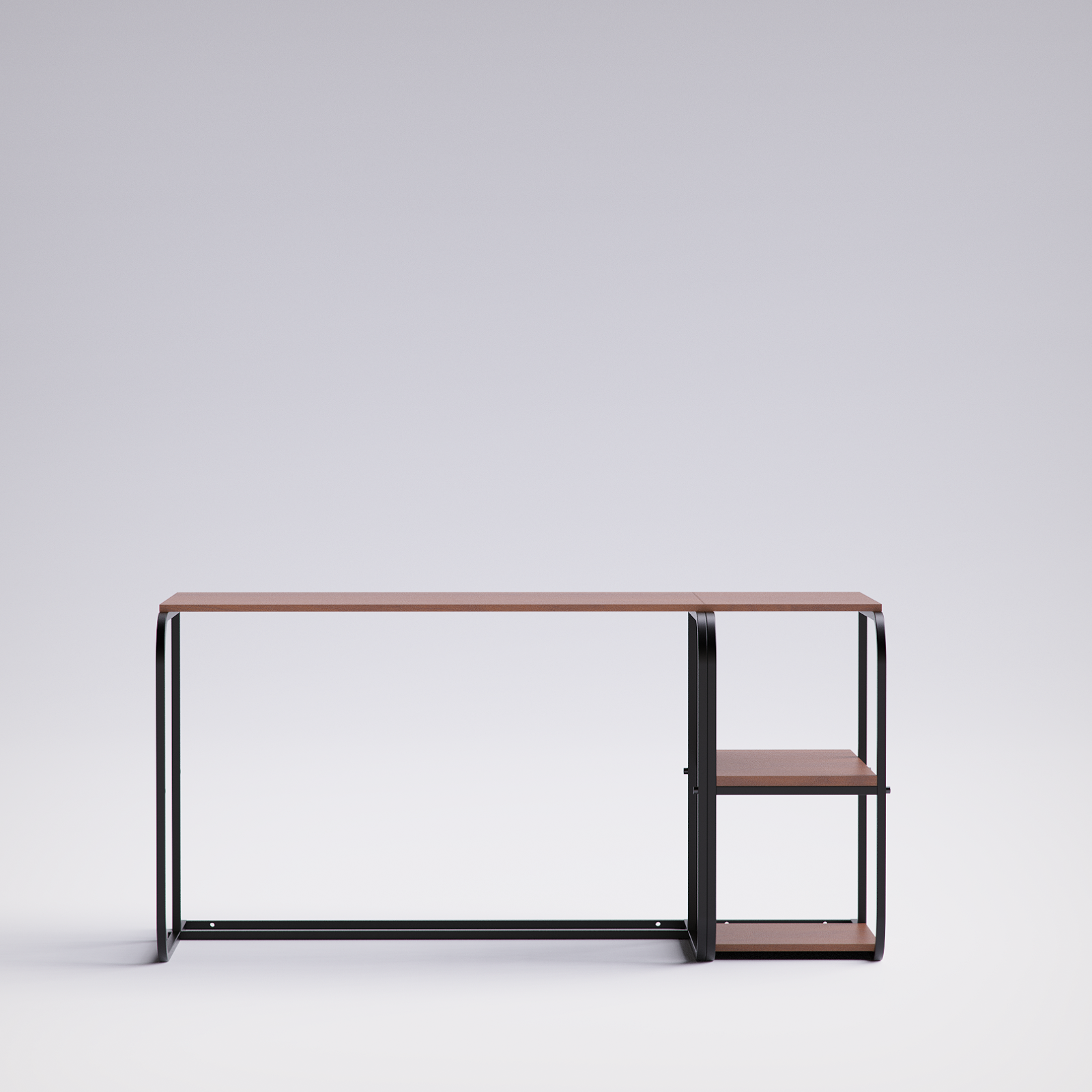 Swift Desk With Side Shelving -SD6-BB