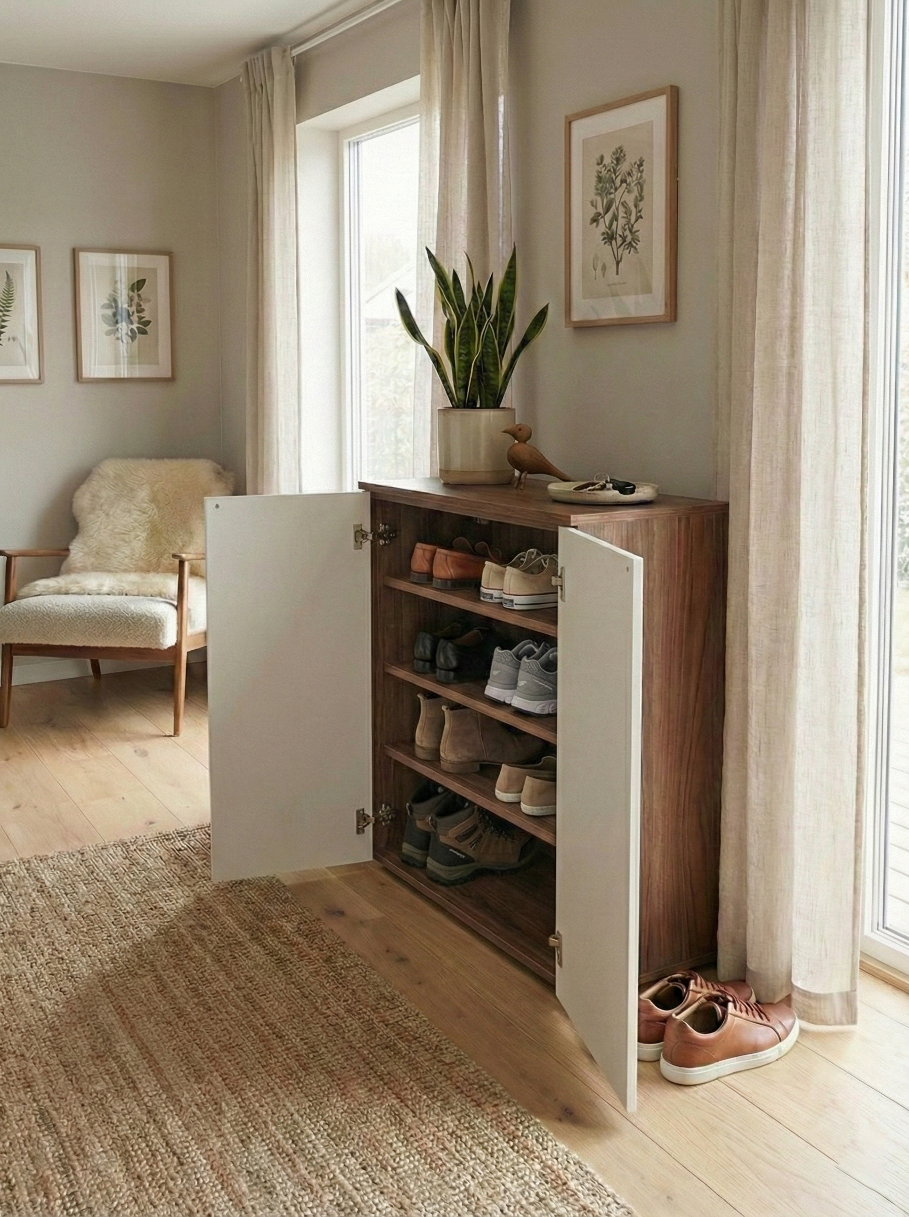 Swift Shoe Cabinet SC1-BW- جزامه مودرن