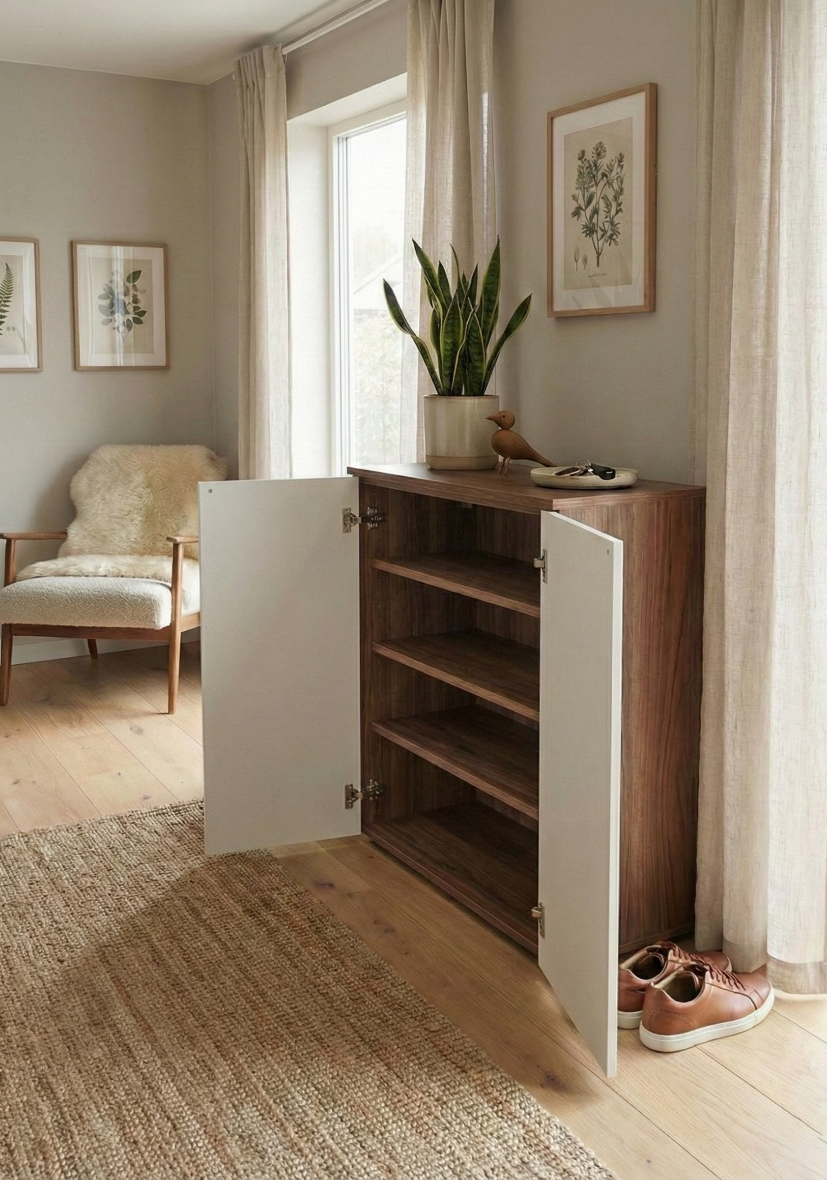 Swift Shoe Cabinet SC1-BW- جزامه مودرن