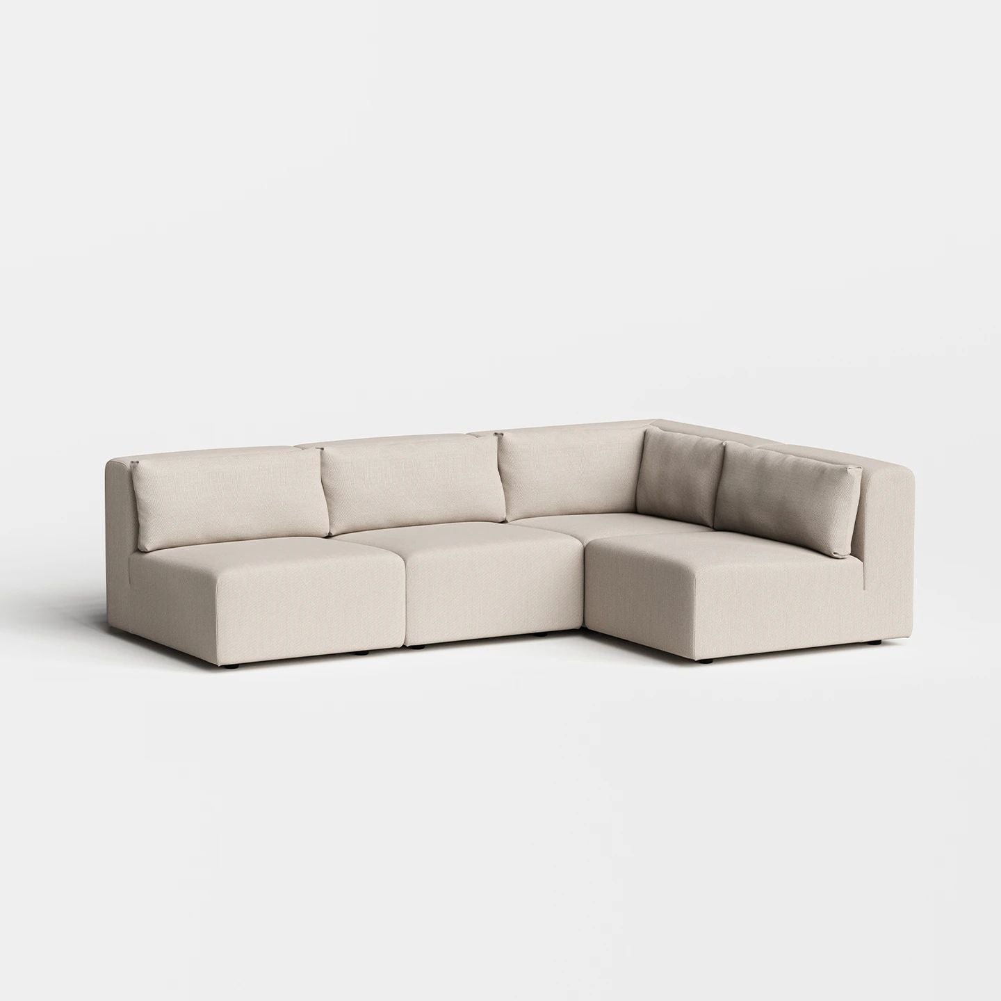 Urban Armless Four Seater L Shape