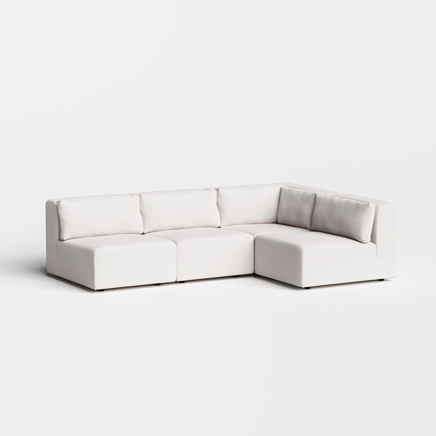 Urban Armless Four Seater L Shape