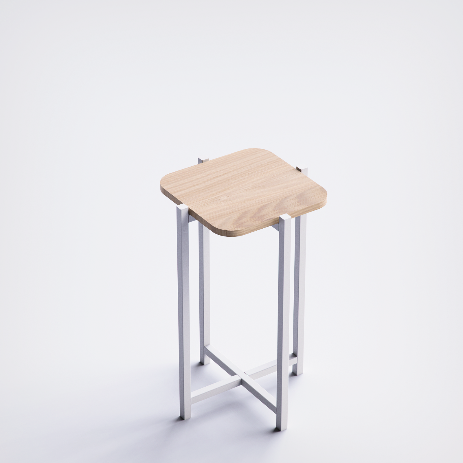 Urban Block Side Table  UBST-WN