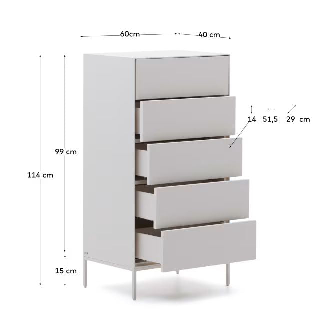 Urban Chest Of Drawers (White)