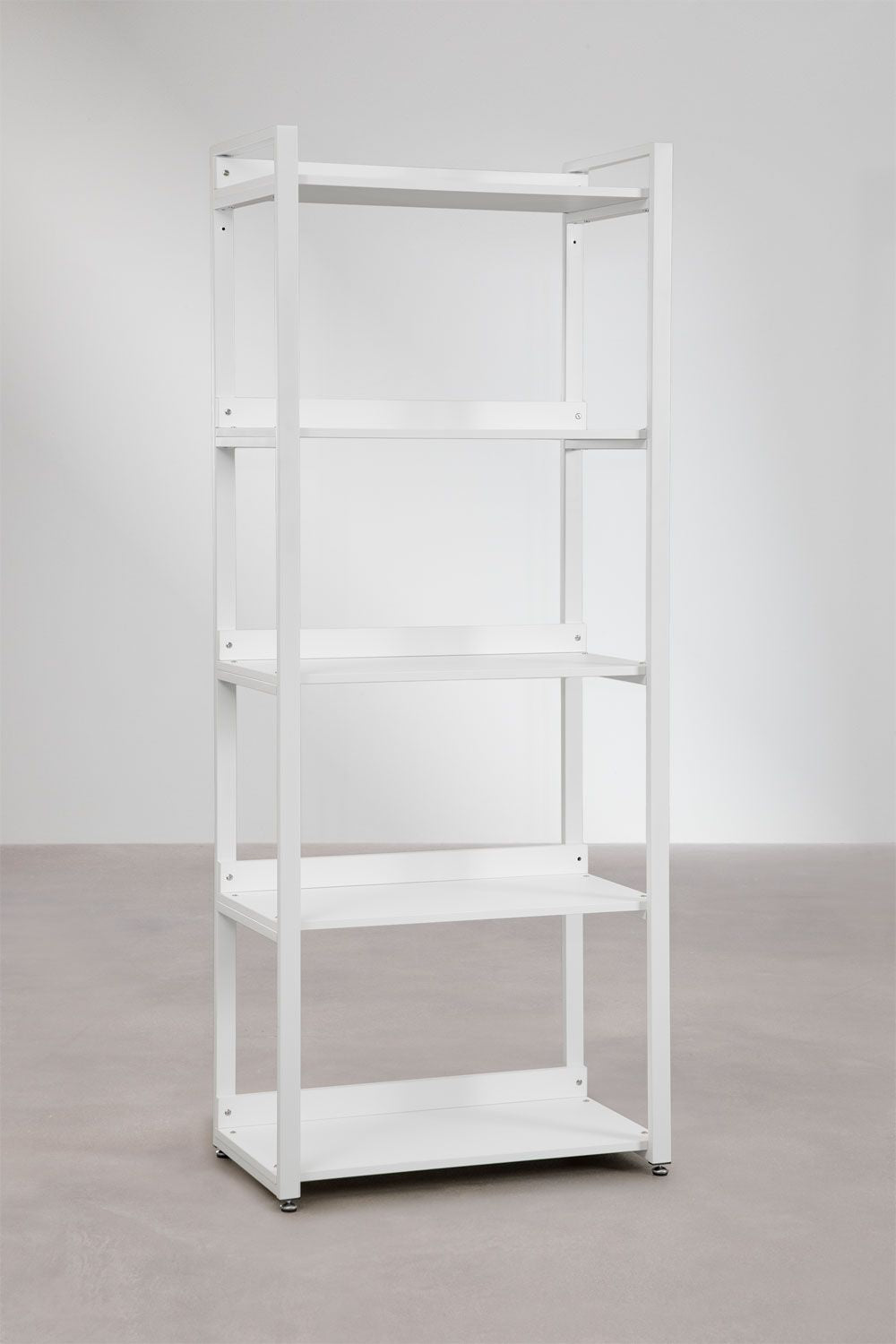 Urban Open Modular Wardrobe 2-Piece with Clothes Rack and Drawers in Steel and Wood