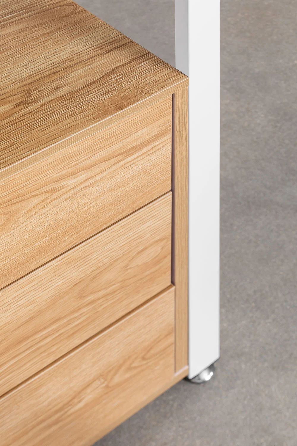 Urban Open Modular Wardrobe 2-Piece with Steel and Wood Drawers