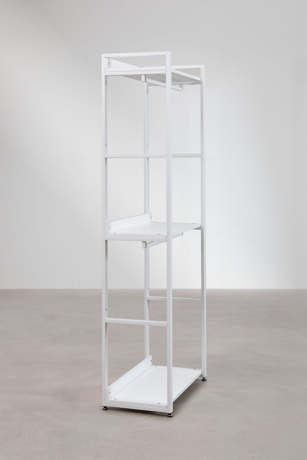 Urban Open Steel and Wood Wardrobe