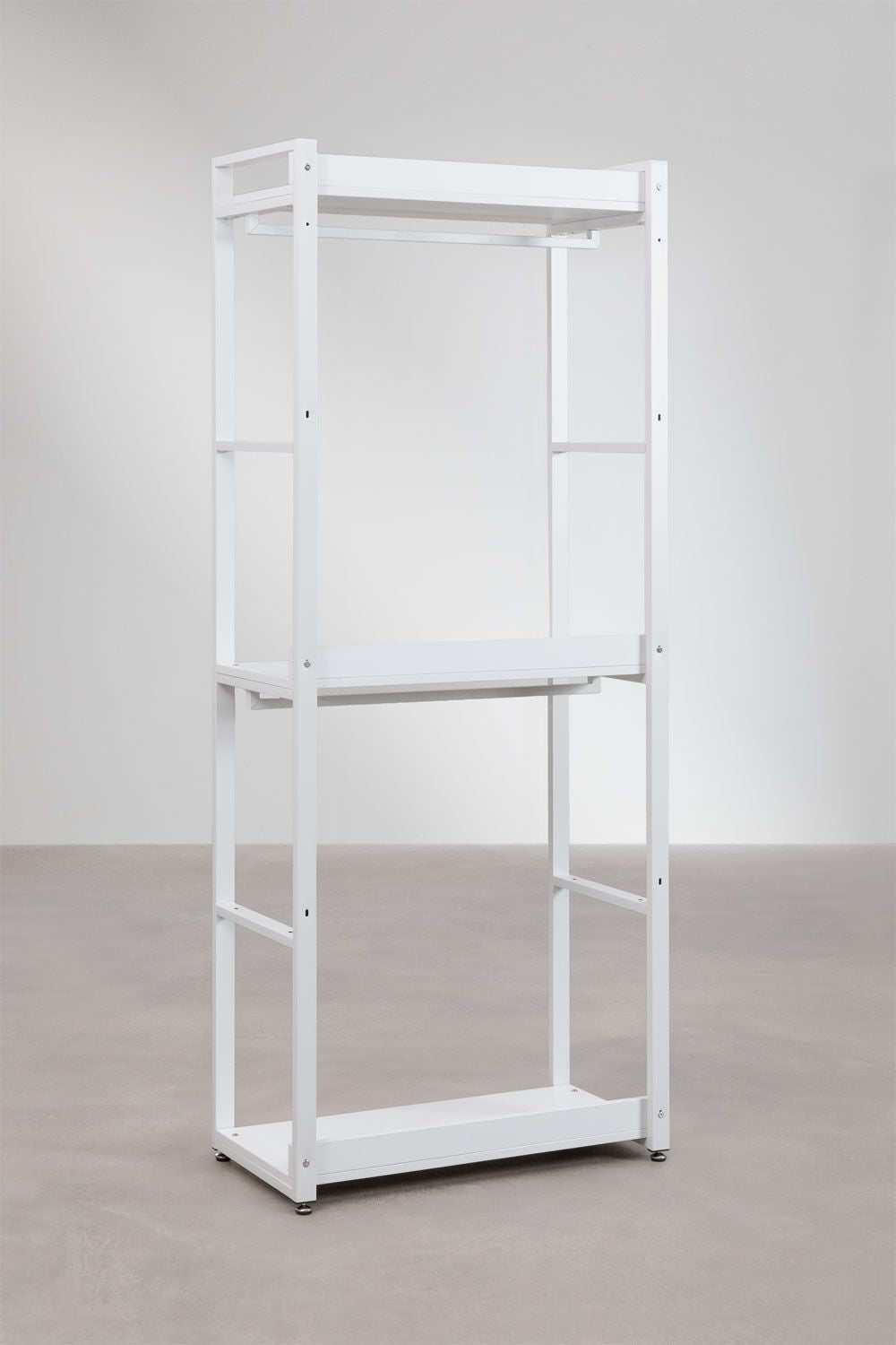 Urban Open Steel and Wood Wardrobe