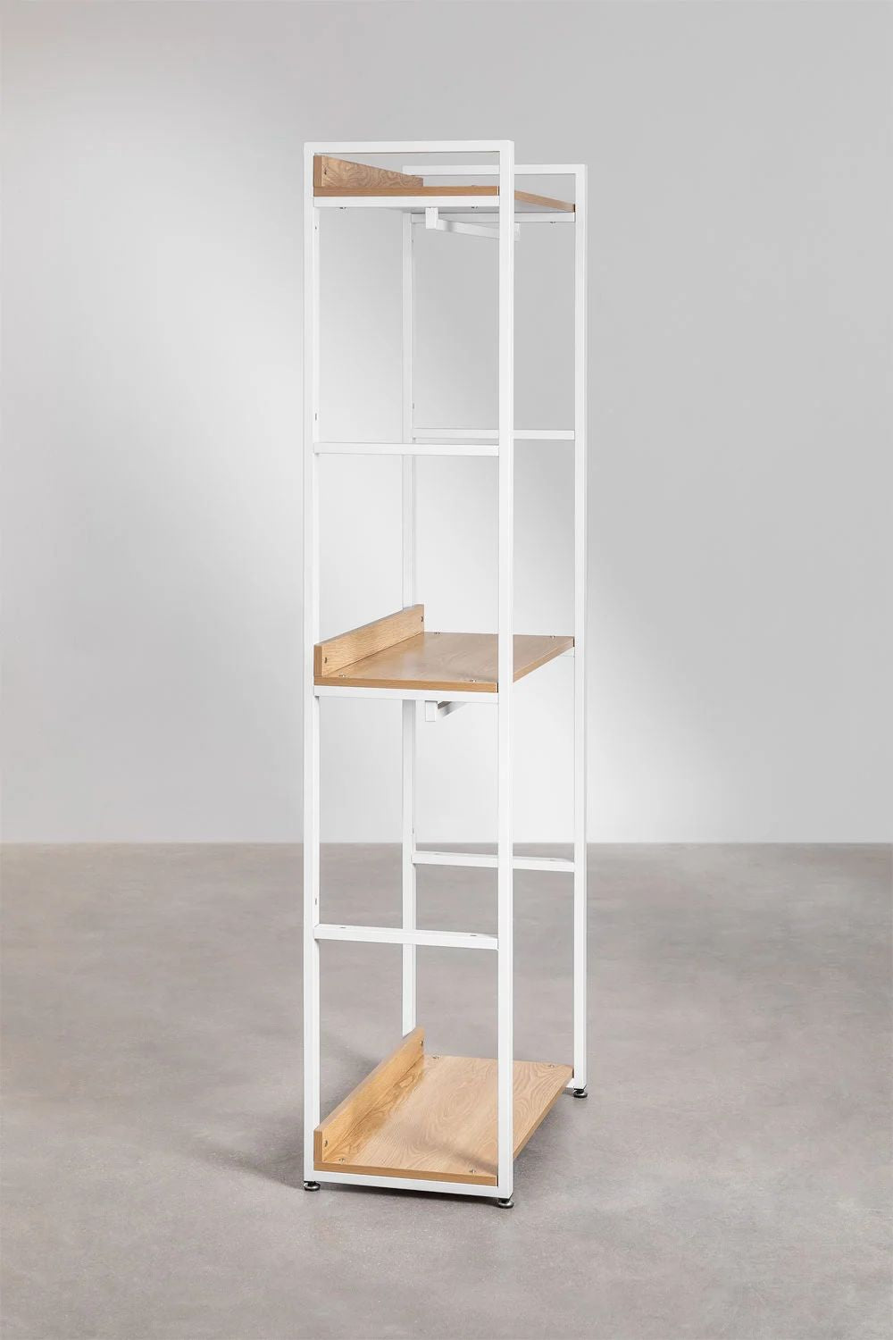 Urban Open Steel and Wood Wardrobe