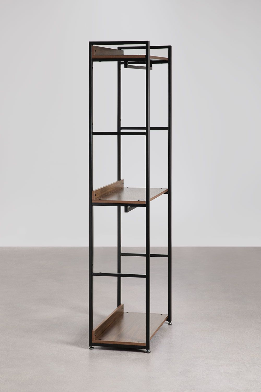 Urban Open Steel and Wood Wardrobe