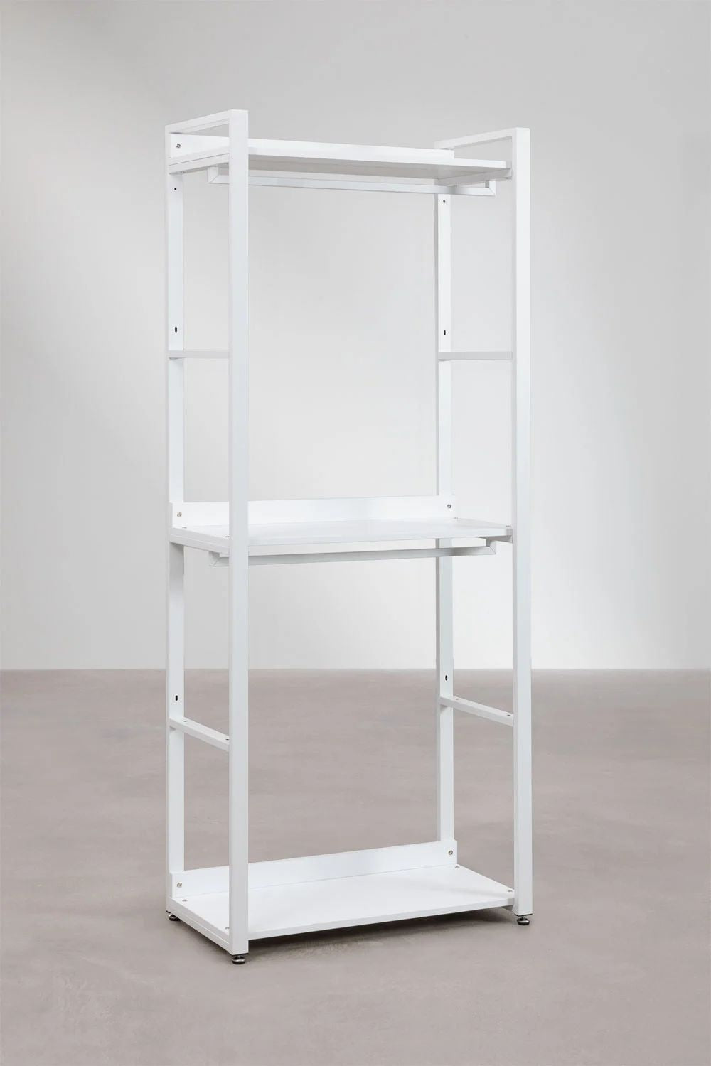 Urban Open Steel and Wood Wardrobe