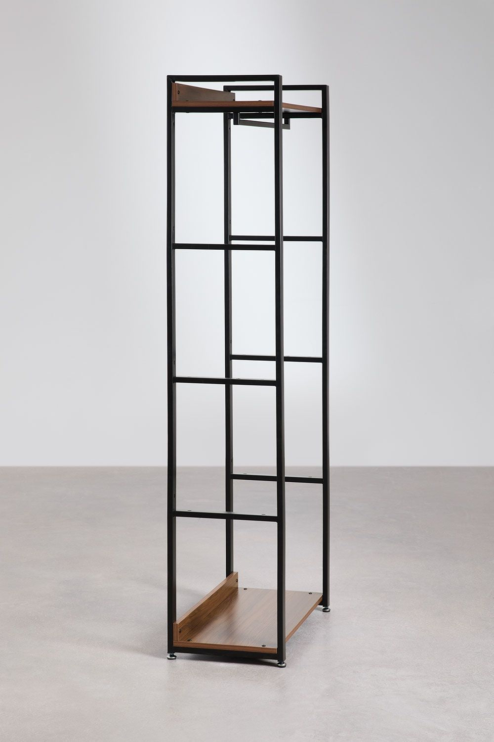 Urban Steel and Wood Coat Rack