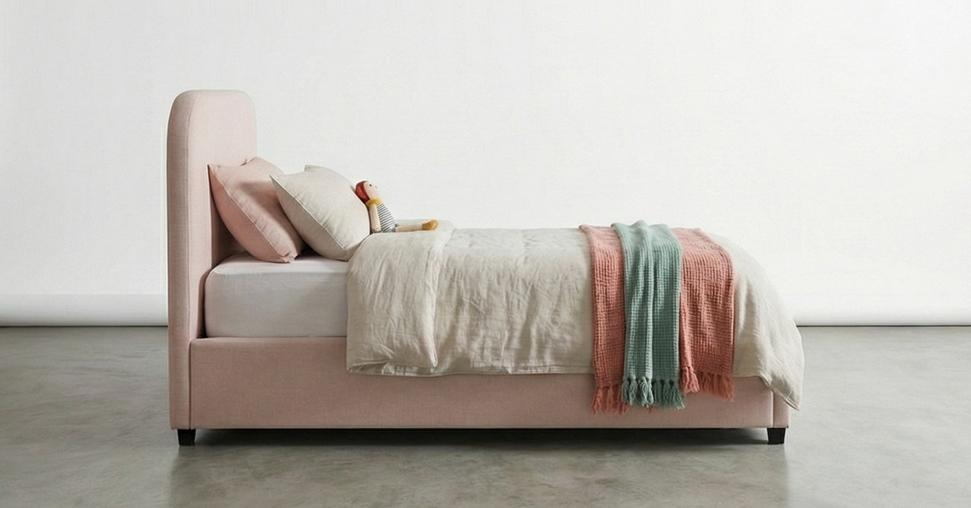 Block Double Bed Kids Bedroom KRD2-S-W غرفه نوم اطفال مودرن