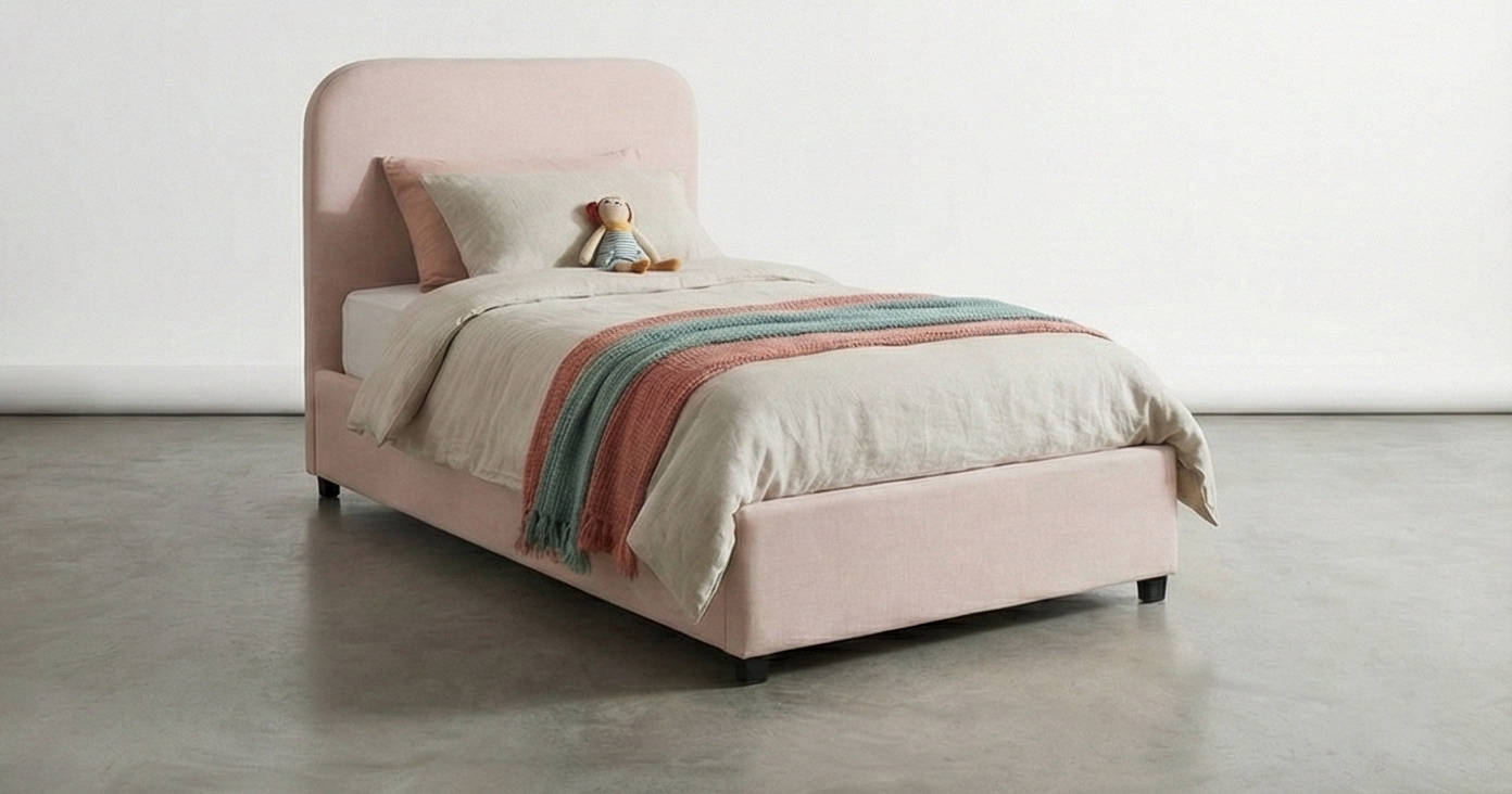 Block Double Bed Kids Bedroom KRD2-S-W غرفه نوم اطفال مودرن