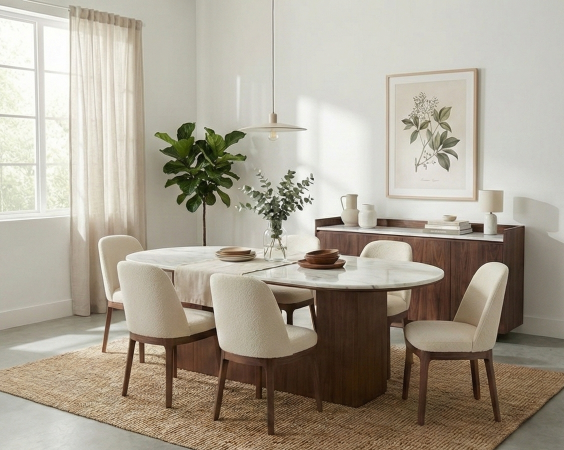 Block Dinning Room Set غرفه سفره مودرن بلوك 6 كراسي