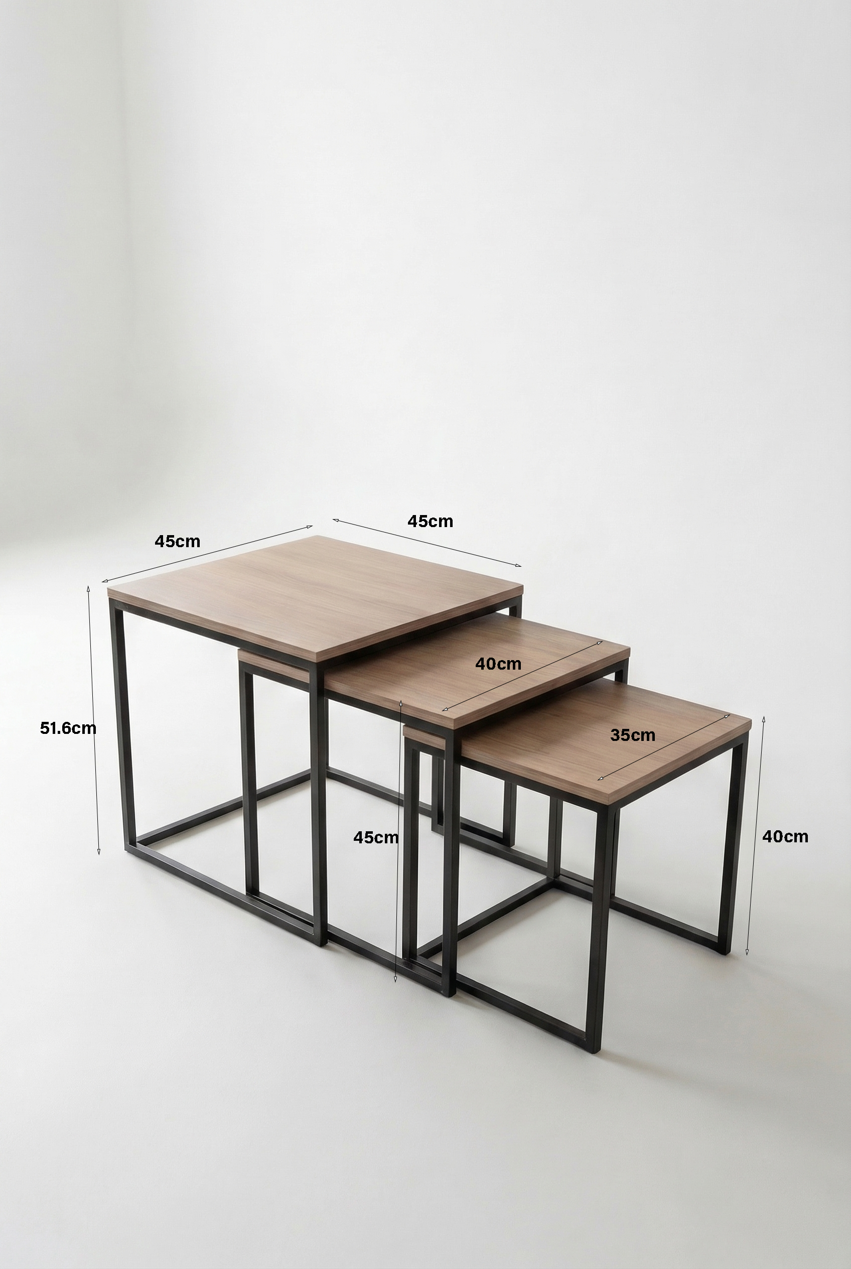 Kanso Nesting Coffee Table KNT1-WN طقم ترابيزه متداخله