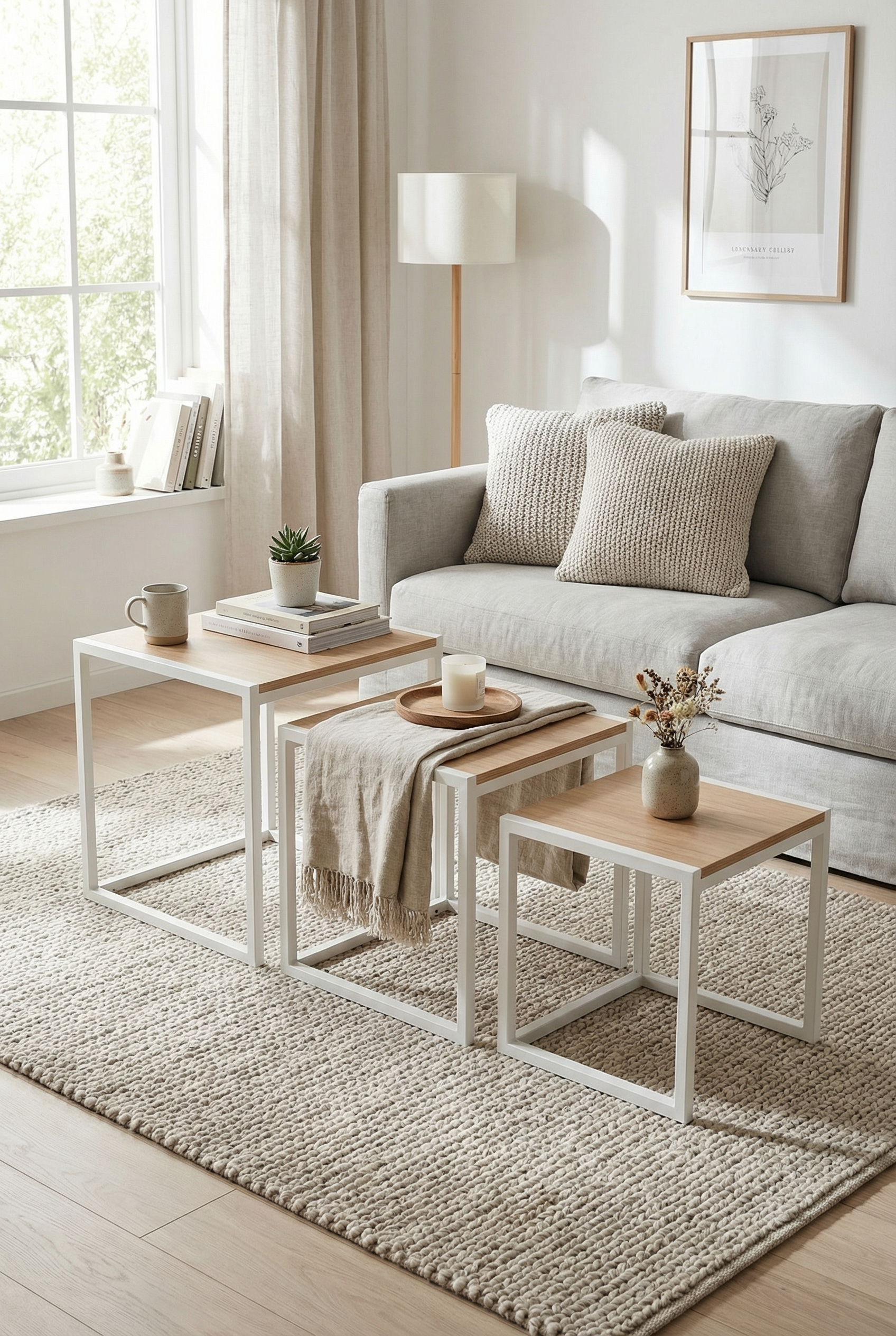 Block Nesting Table BNT1-WN طقم ترابيزه متداخله