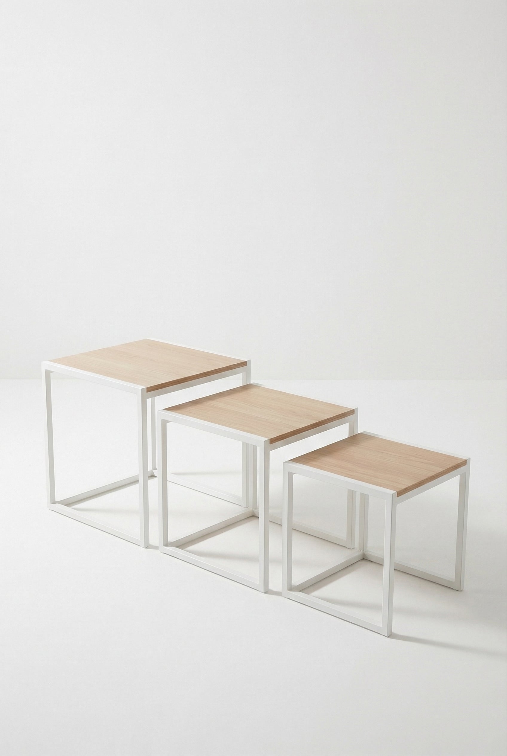 Block Nesting Coffee Table BNT1-WN طقم ترابيزه متداخله
