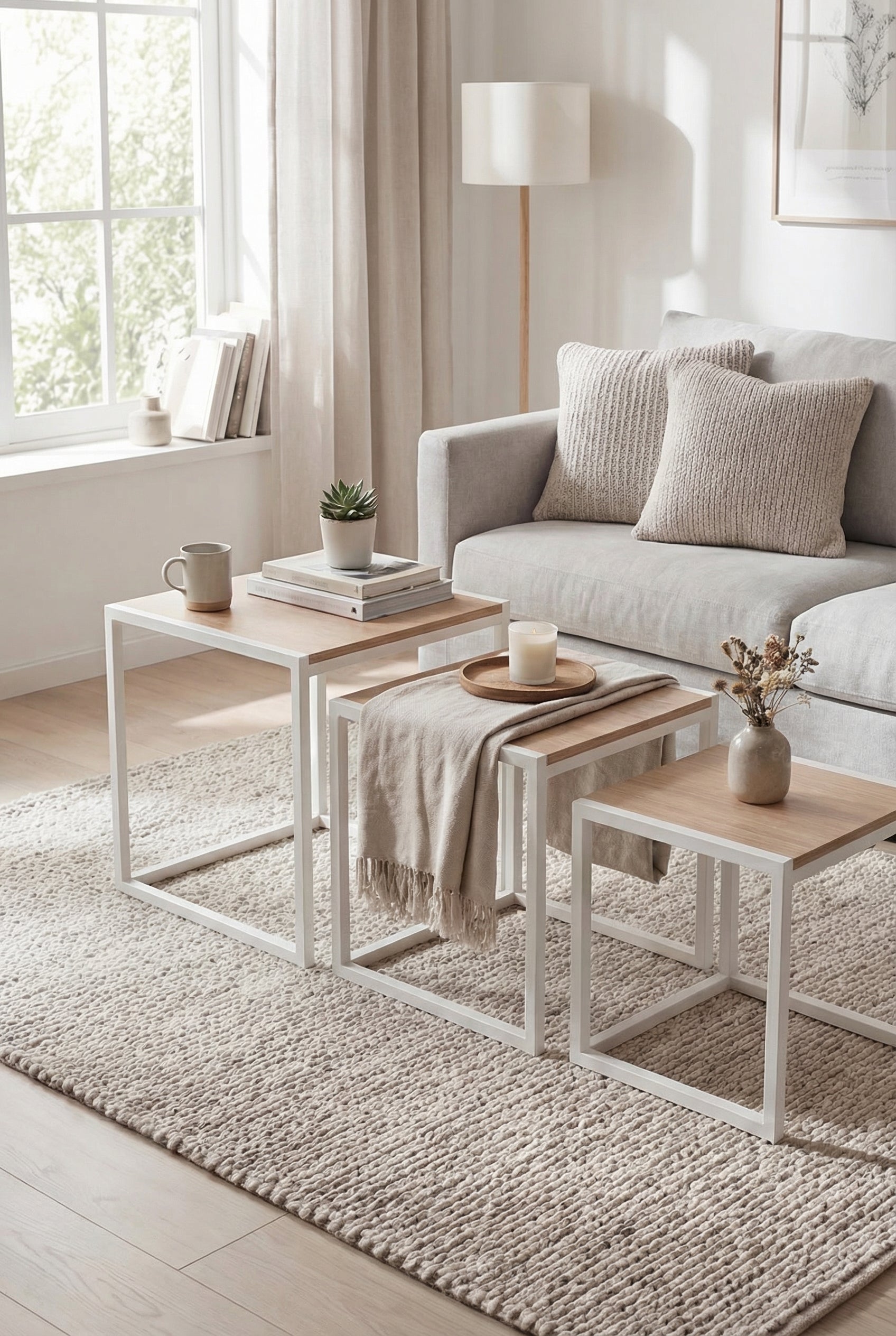 Block Nesting Table BNT1-WN طقم ترابيزه متداخله