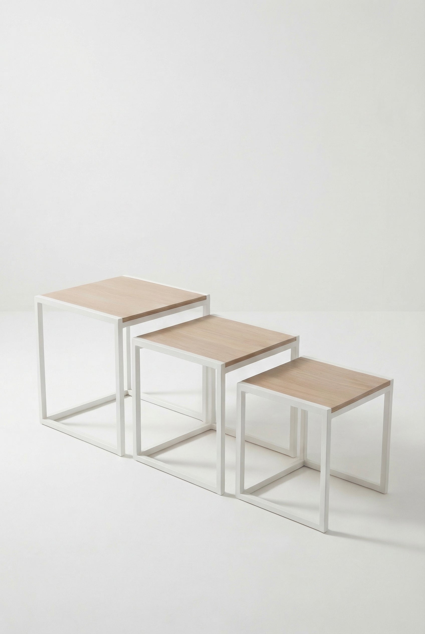 Block Nesting Coffee Table BNT1-WN طقم ترابيزه متداخله