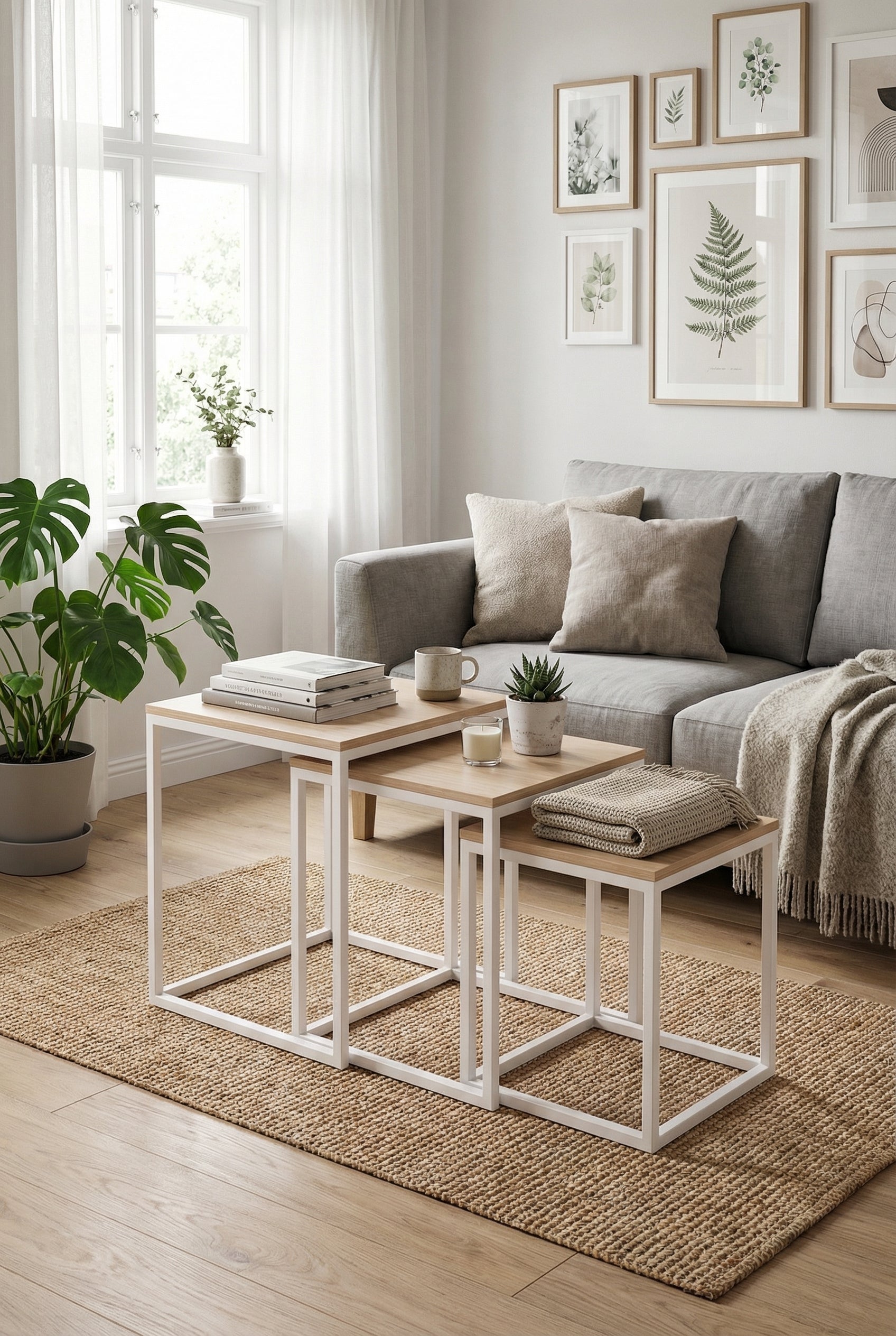 Kanso Nesting Coffee Table KNT1-WN طقم ترابيزه متداخله