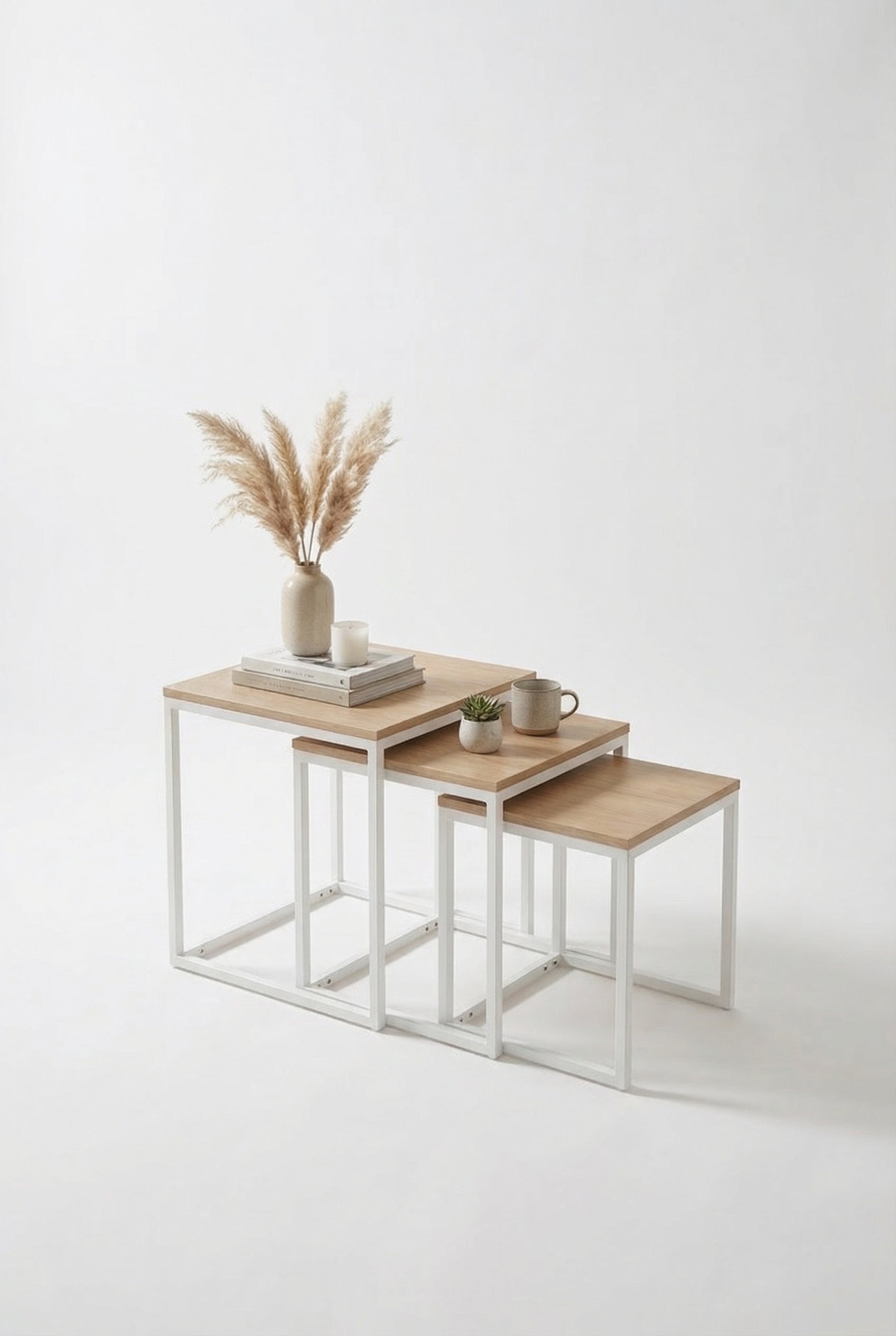 Kanso Nesting Coffee Table KNT1-WN طقم ترابيزه متداخله