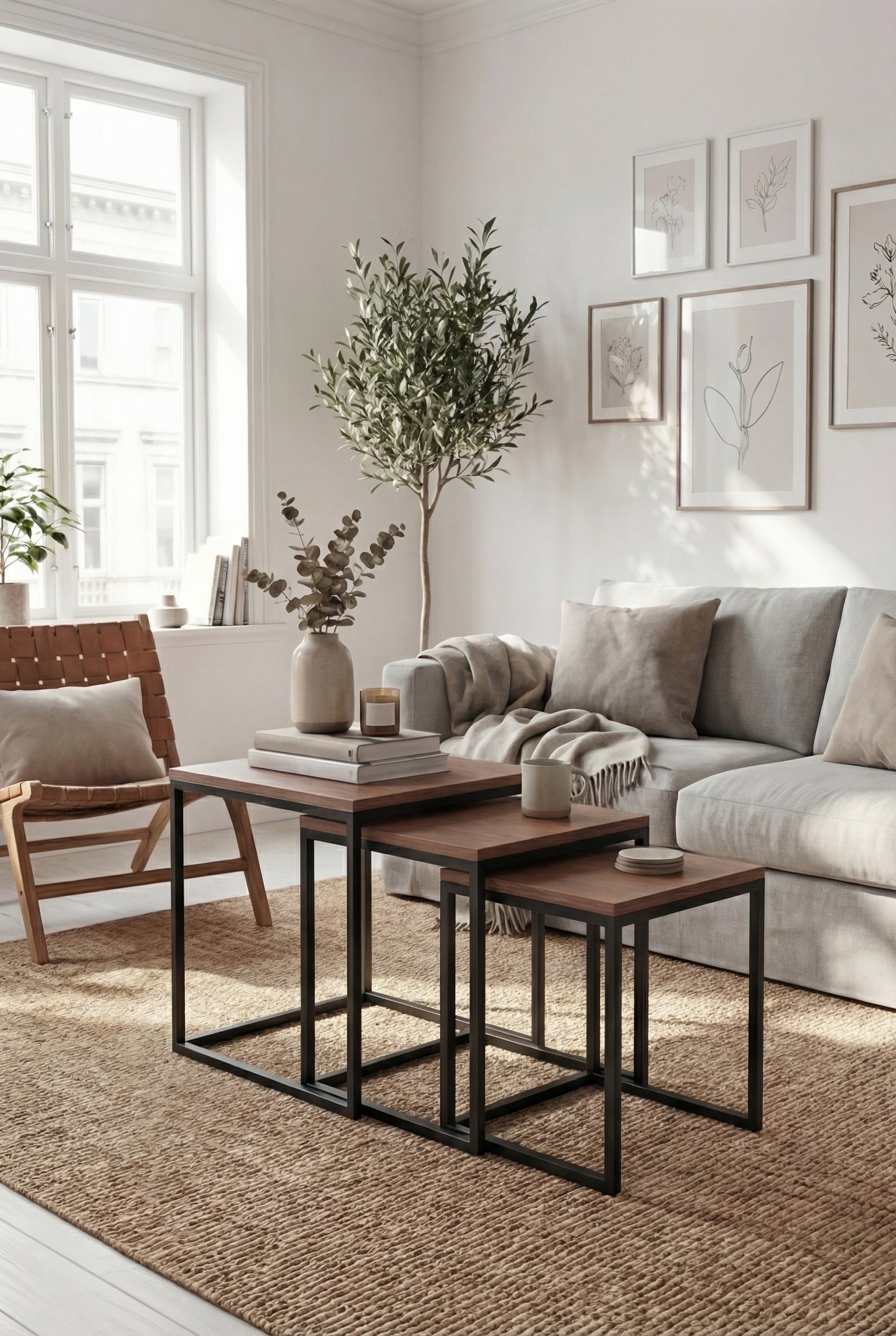 Kanso Nesting Coffee Table KNT1-BB طقم ترابيزه متداخله