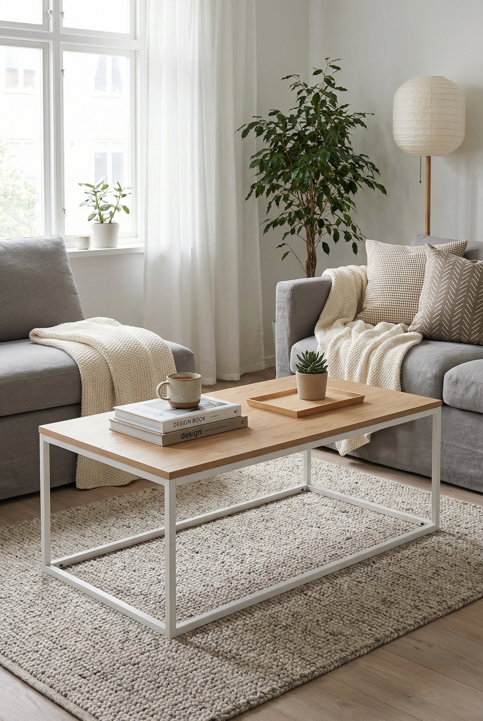 Vista Cube Coffee Table -VCC1-WN ترابيزه قهوه وسط