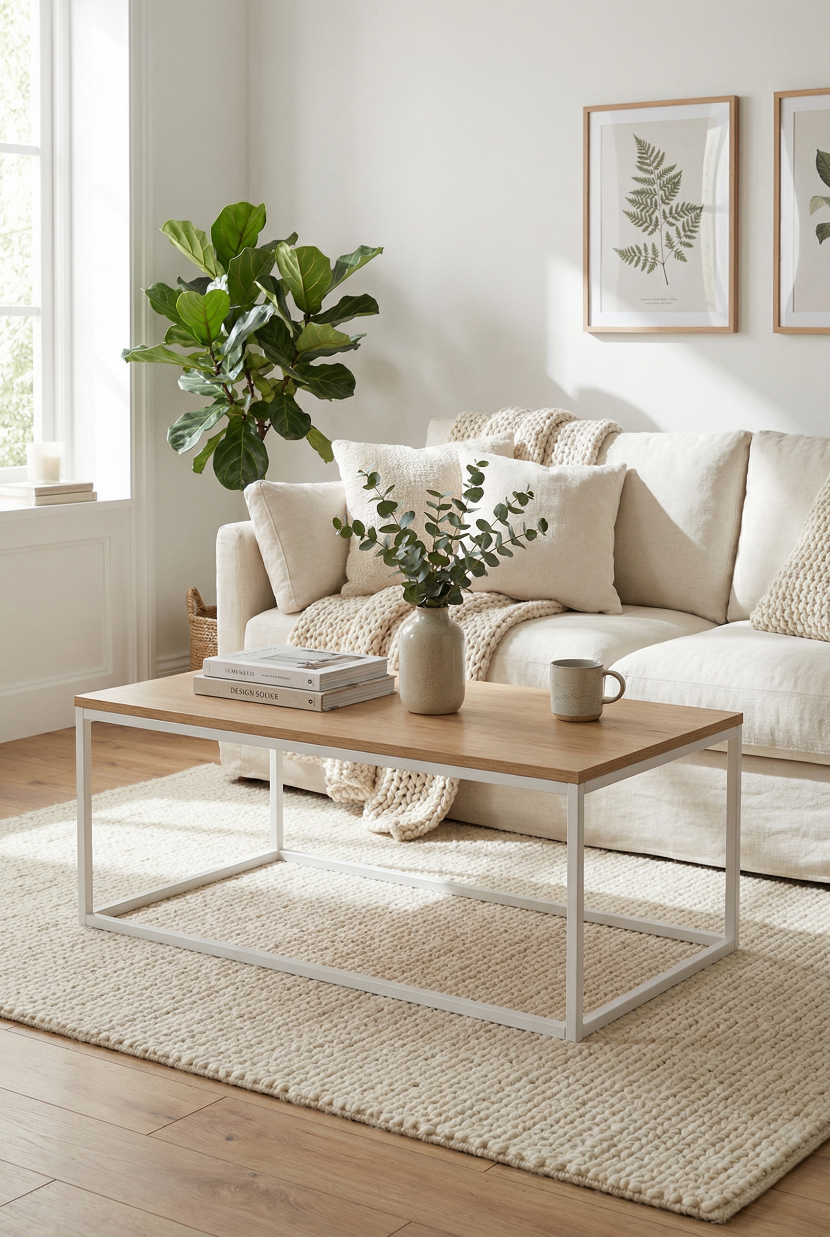 Vista Cube Coffee Table -VCC1-WN ترابيزه قهوه وسط