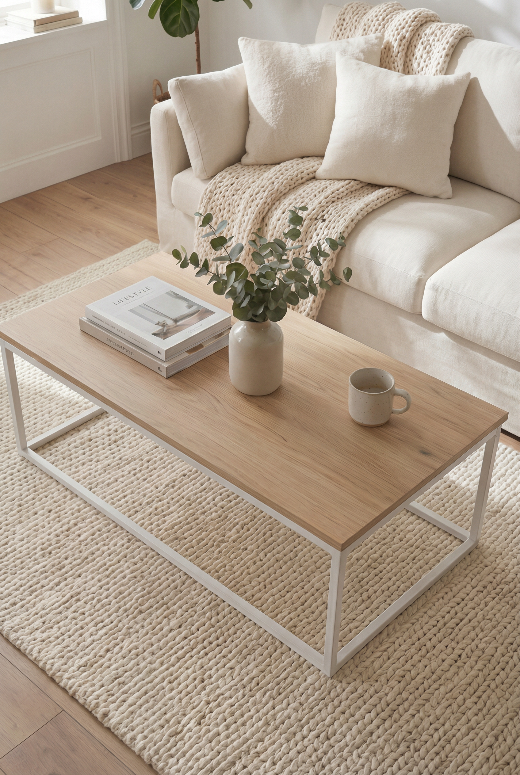Vista Cube Coffee Table -VCC1-WN ترابيزه قهوه وسط