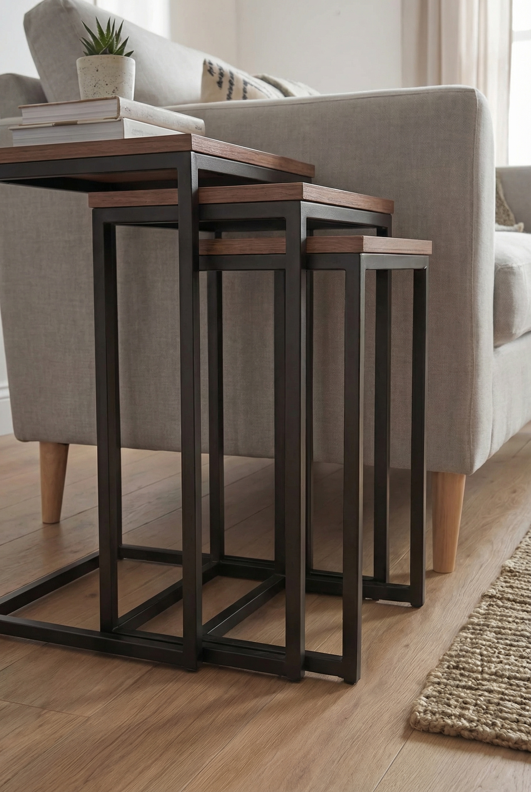 Kanso Nesting Side Tables KNS3-BB طقم متداخل