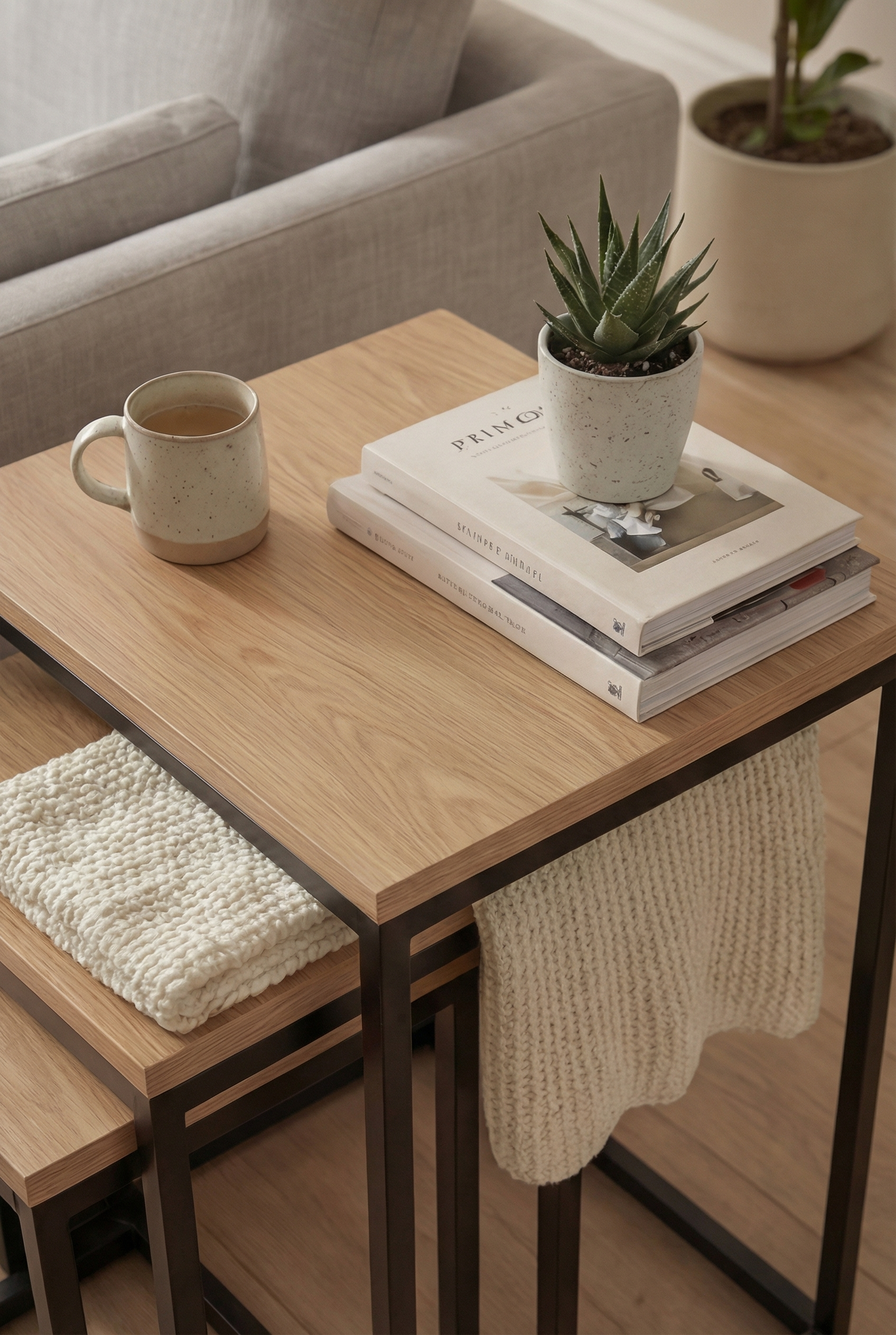 Kanso Nesting Side Tables KNS3-BN طقم متداخل