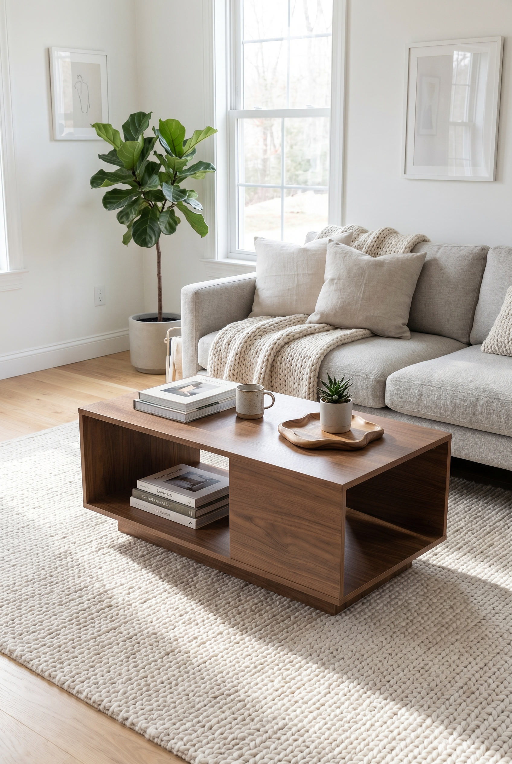 Brix Coffee Table CT6-B ترابيزه خشب مودرن