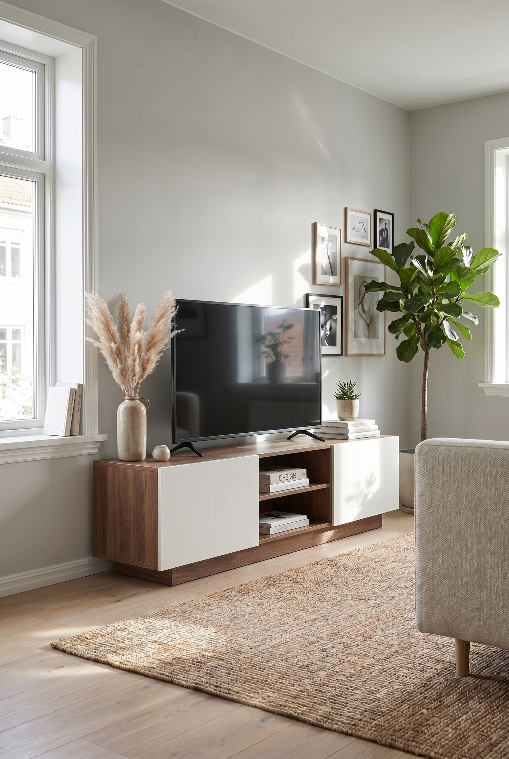 Brix TV Unit  BT3-BW - ترابيزه تلفزيون مودرن