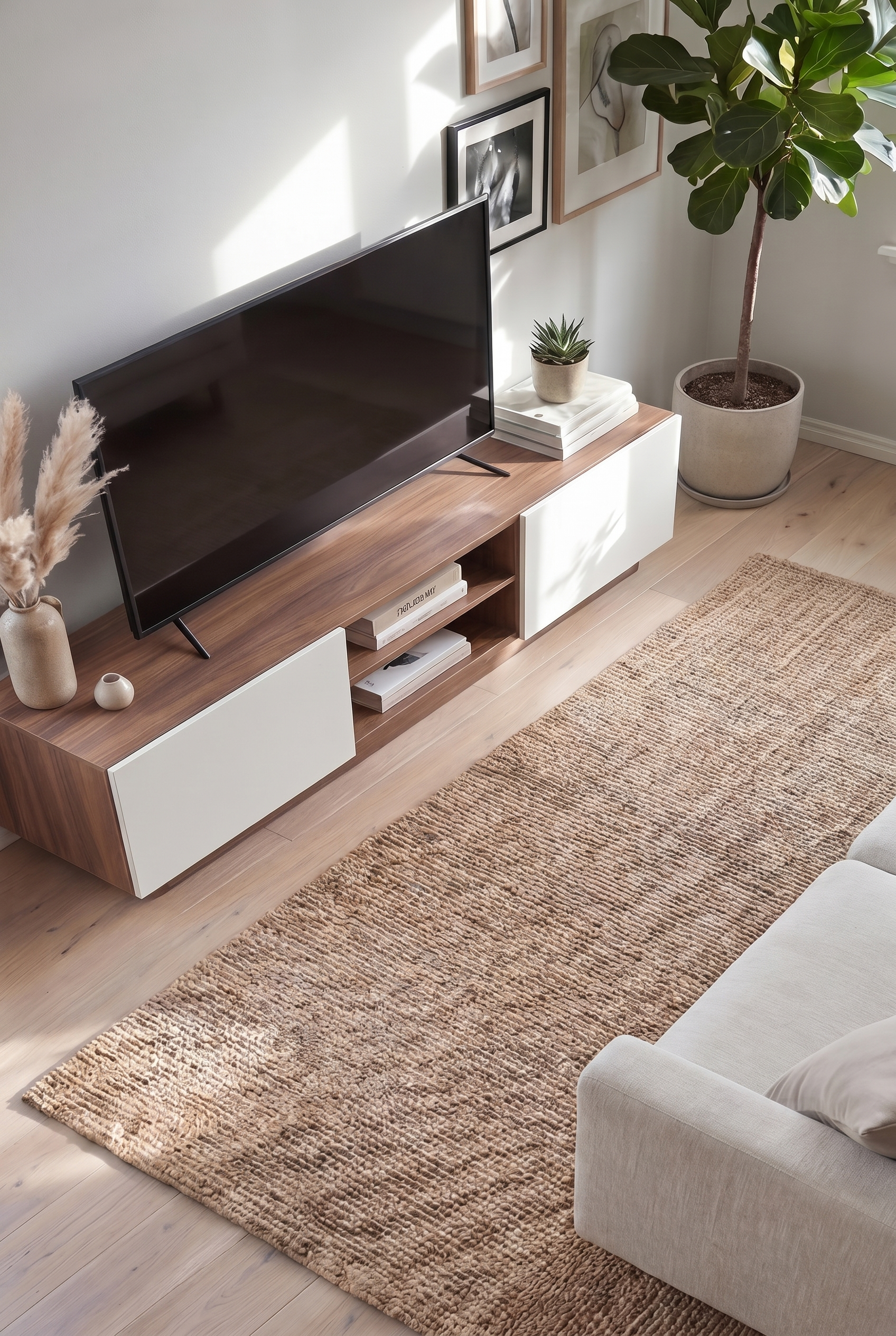 Brix TV Unit  BT3-BW - ترابيزه تلفزيون مودرن