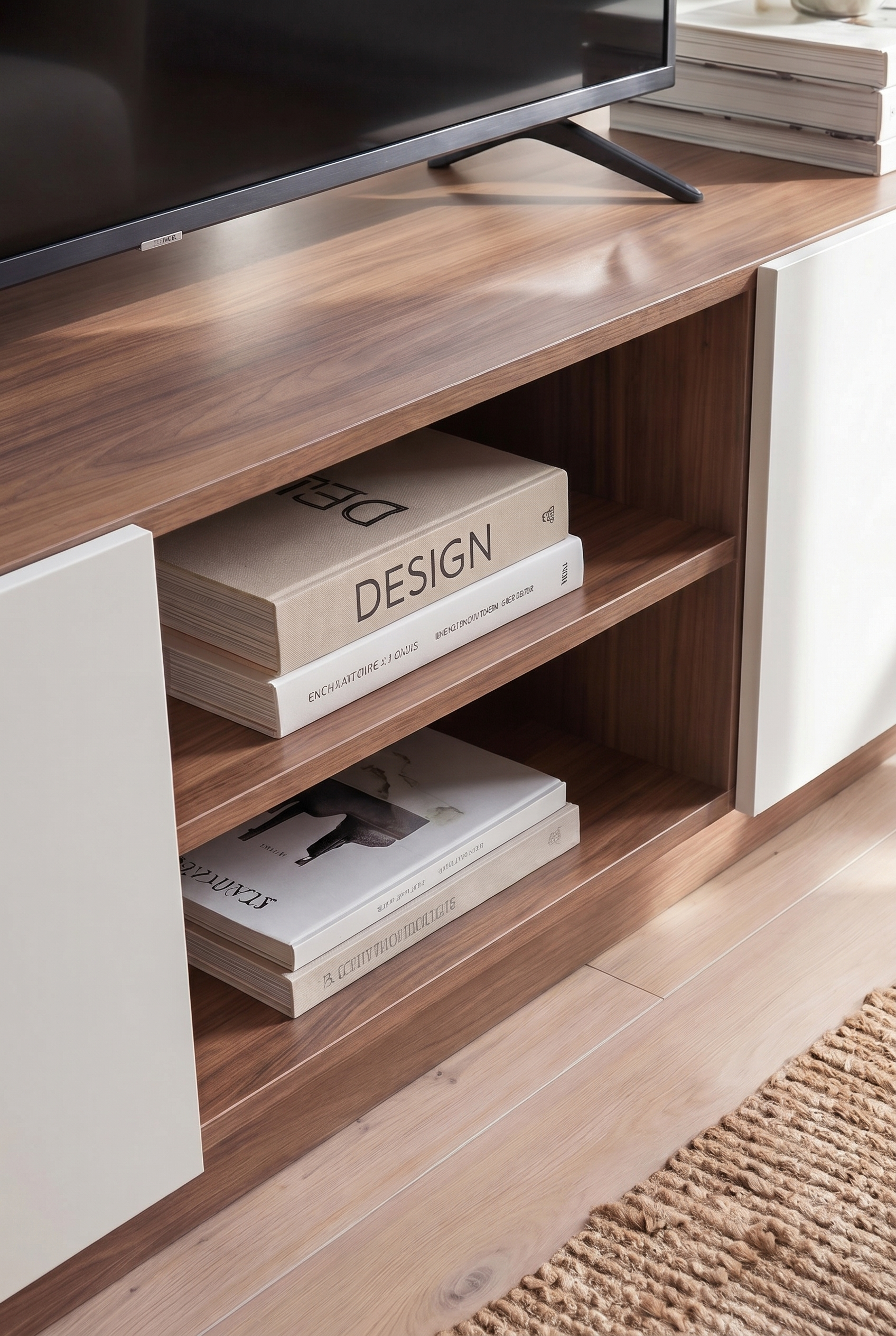 Brix TV Unit  BT3-BW - ترابيزه تلفزيون مودرن