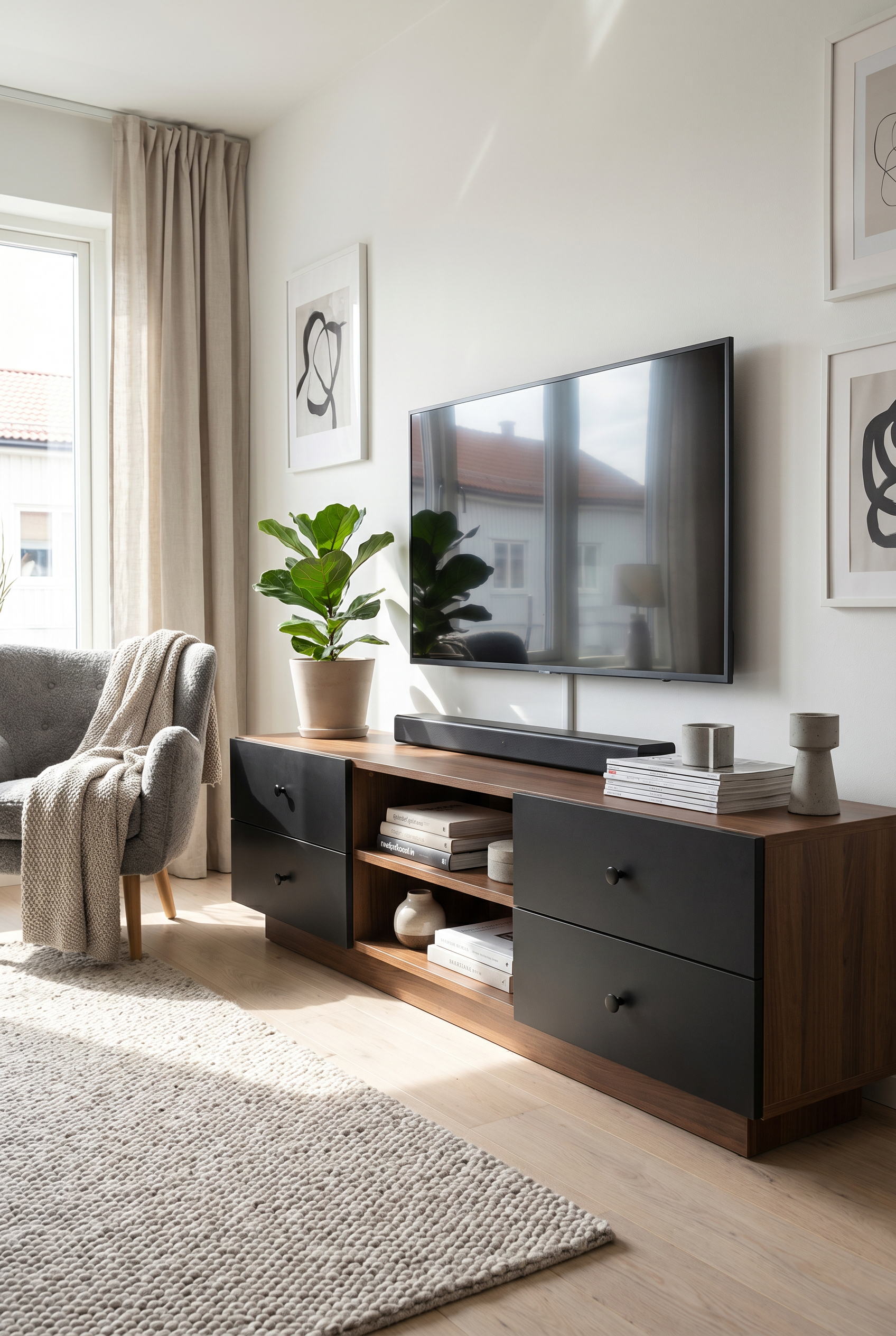 Brix TV Unit  BT4-BL - ترابيزه تلفزيون مودرن
