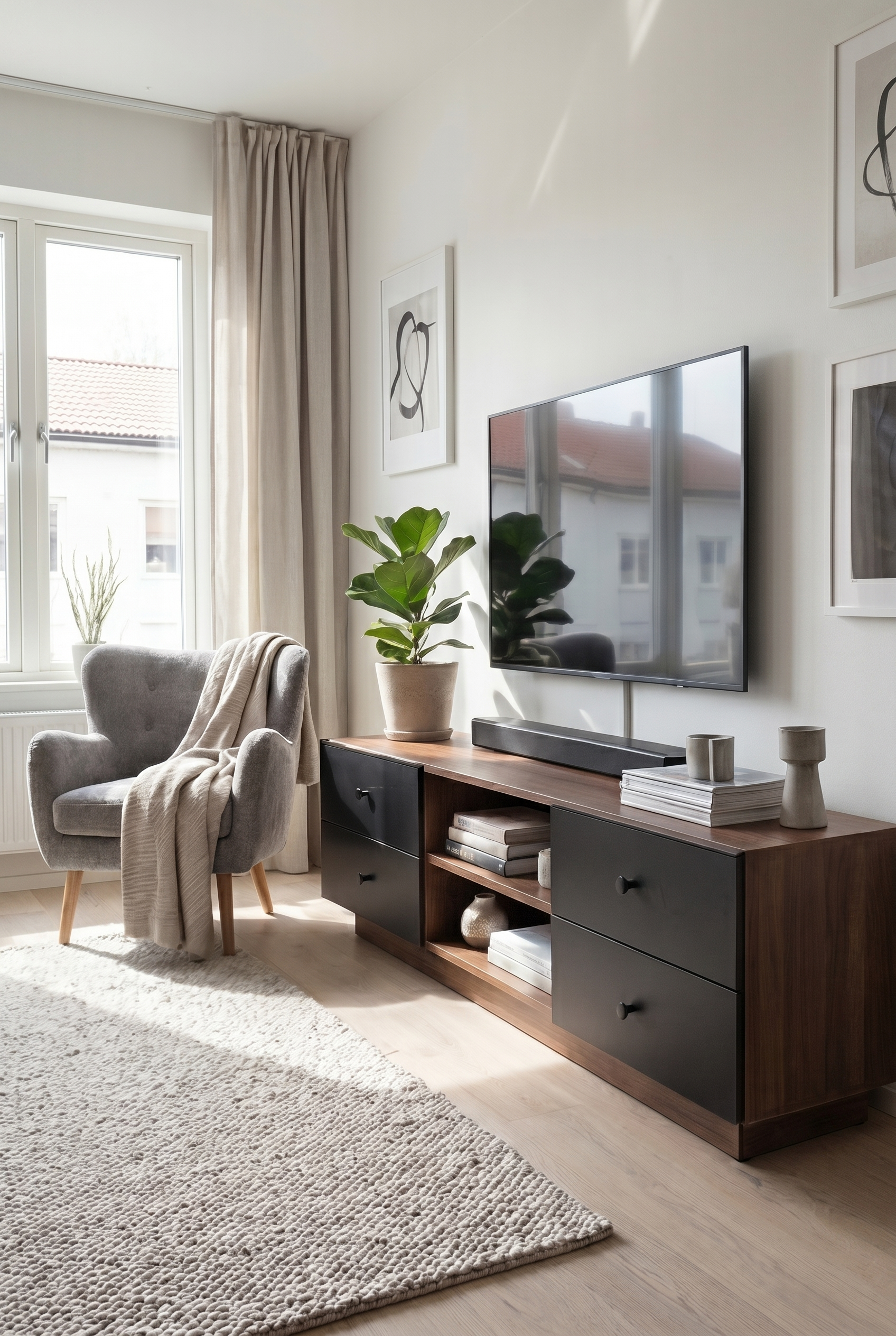 Brix TV Unit  BT4-BL - ترابيزه تلفزيون مودرن