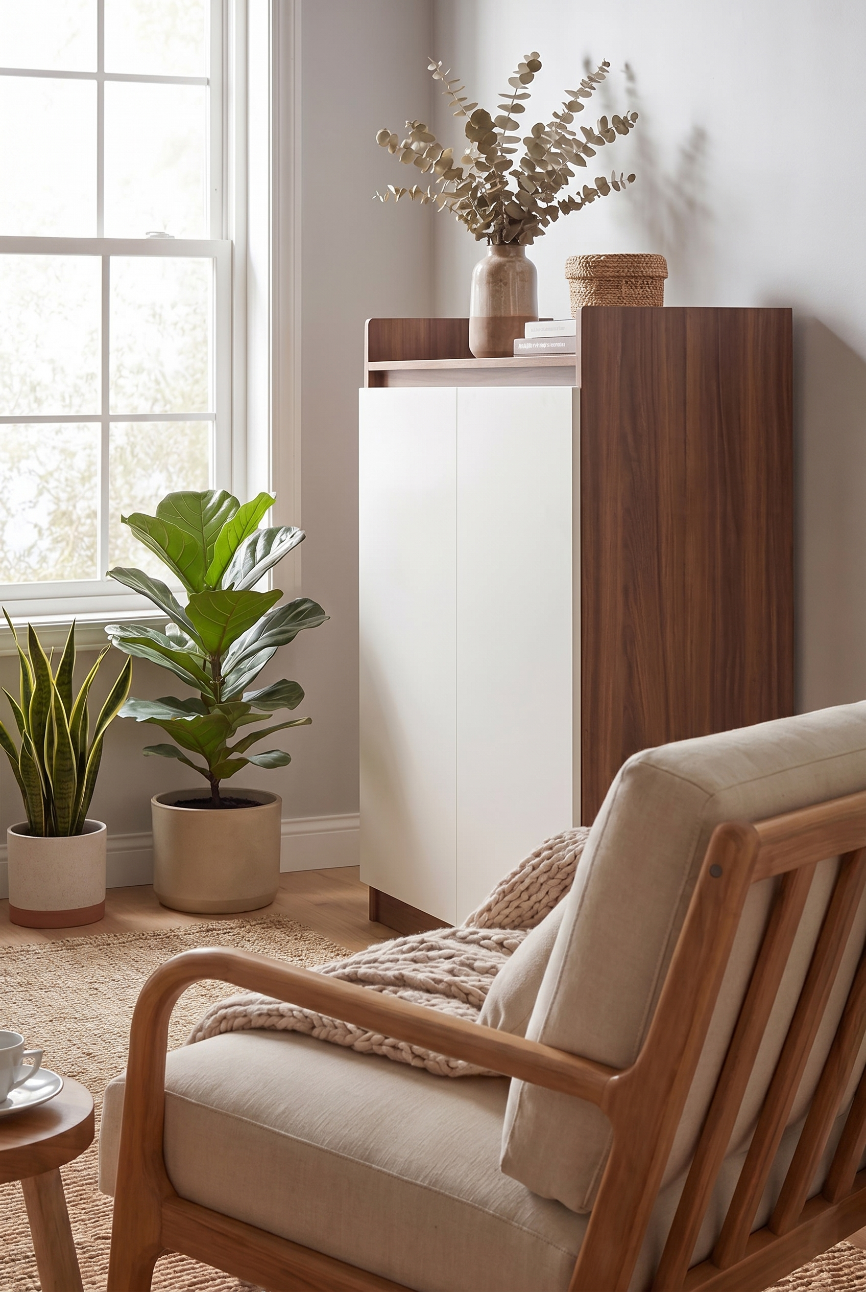 Block Shoe Cabinet SC2-BW- جزامه مودرن