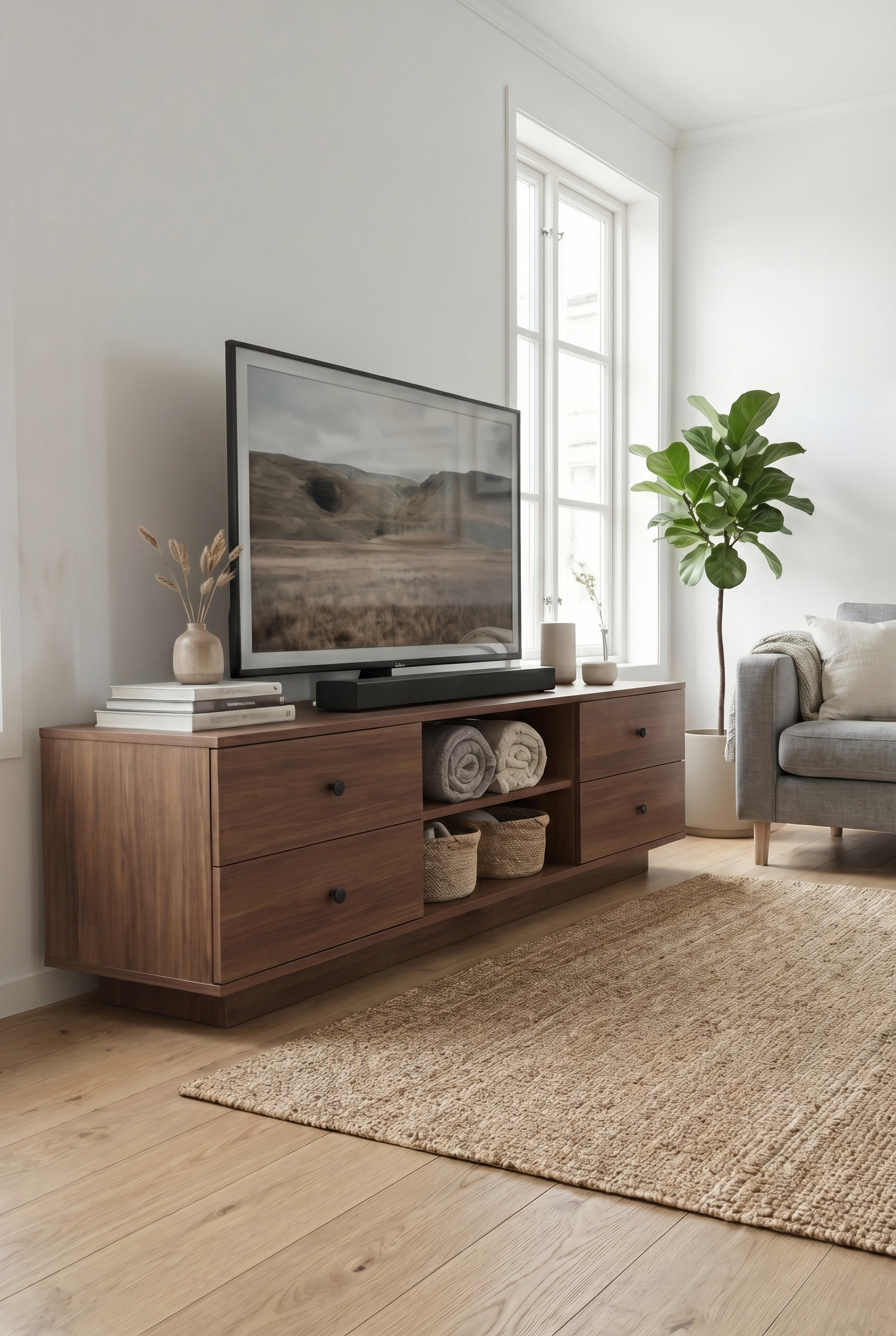 Brix TV Unit  BT4-BB - ترابيزه تلفزيون مودرن