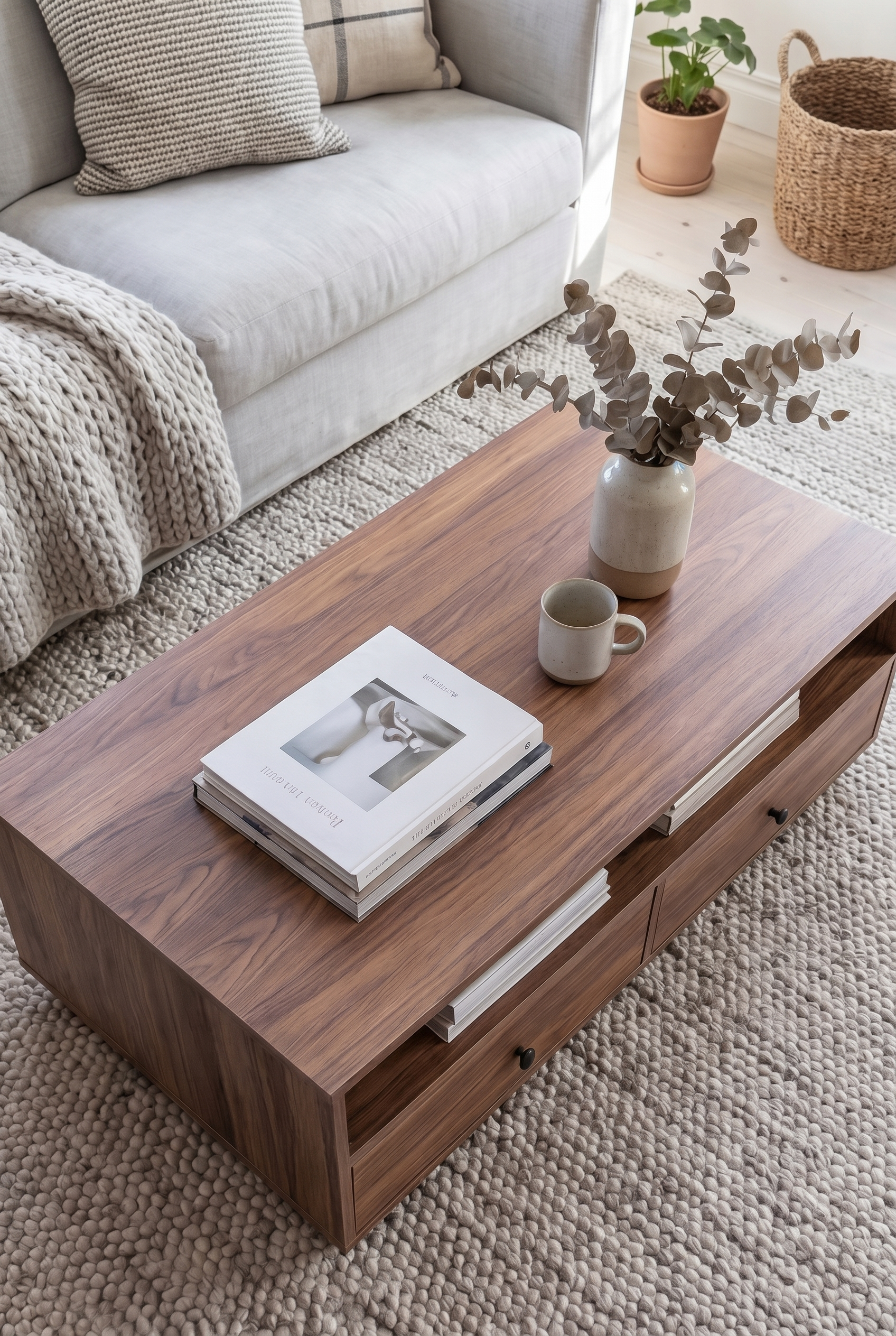 Brix Coffee Table CT7-B ترابيزه خشب مودرن