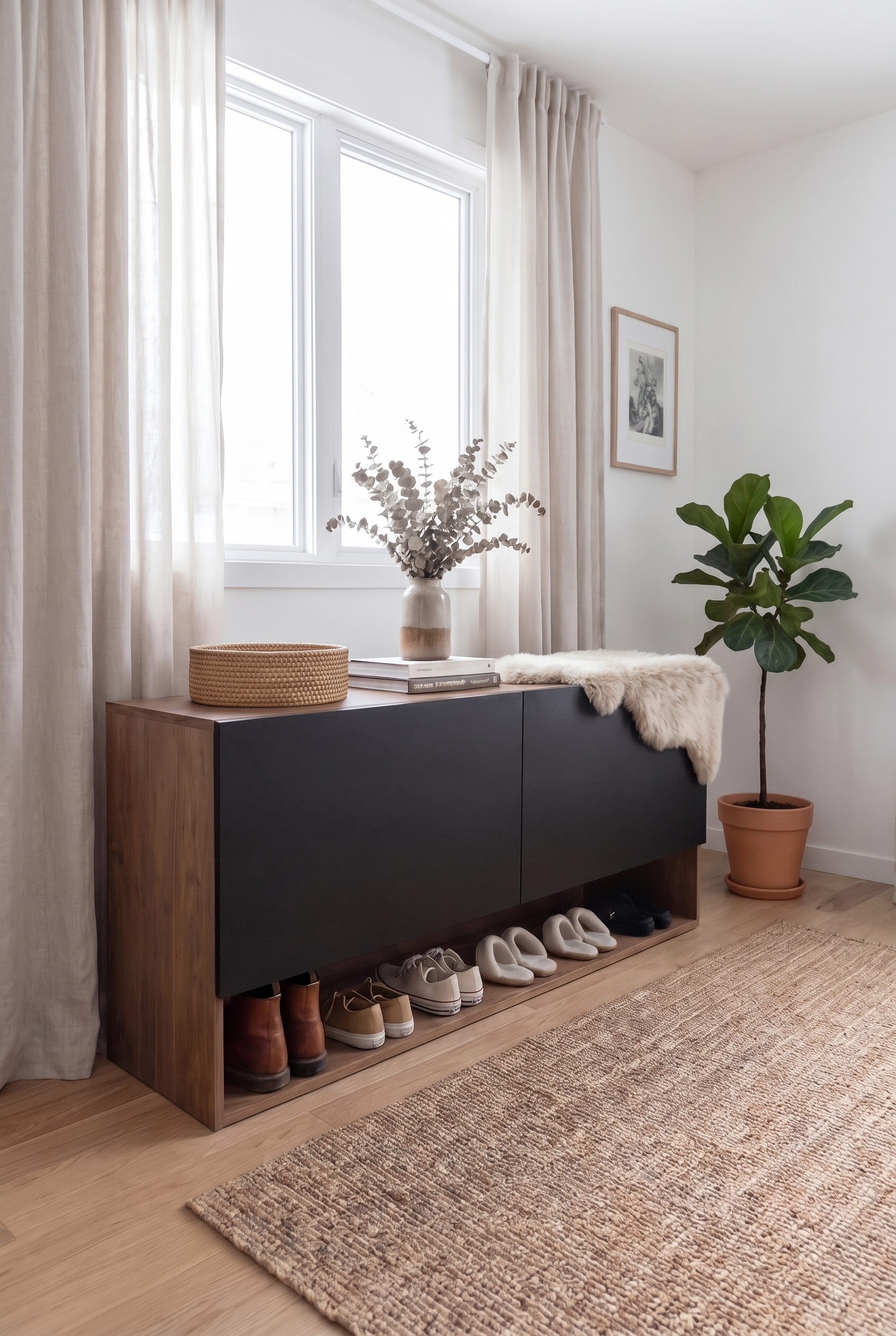 Block Shoe Cabinet SC6-BL- جزامه مودرن