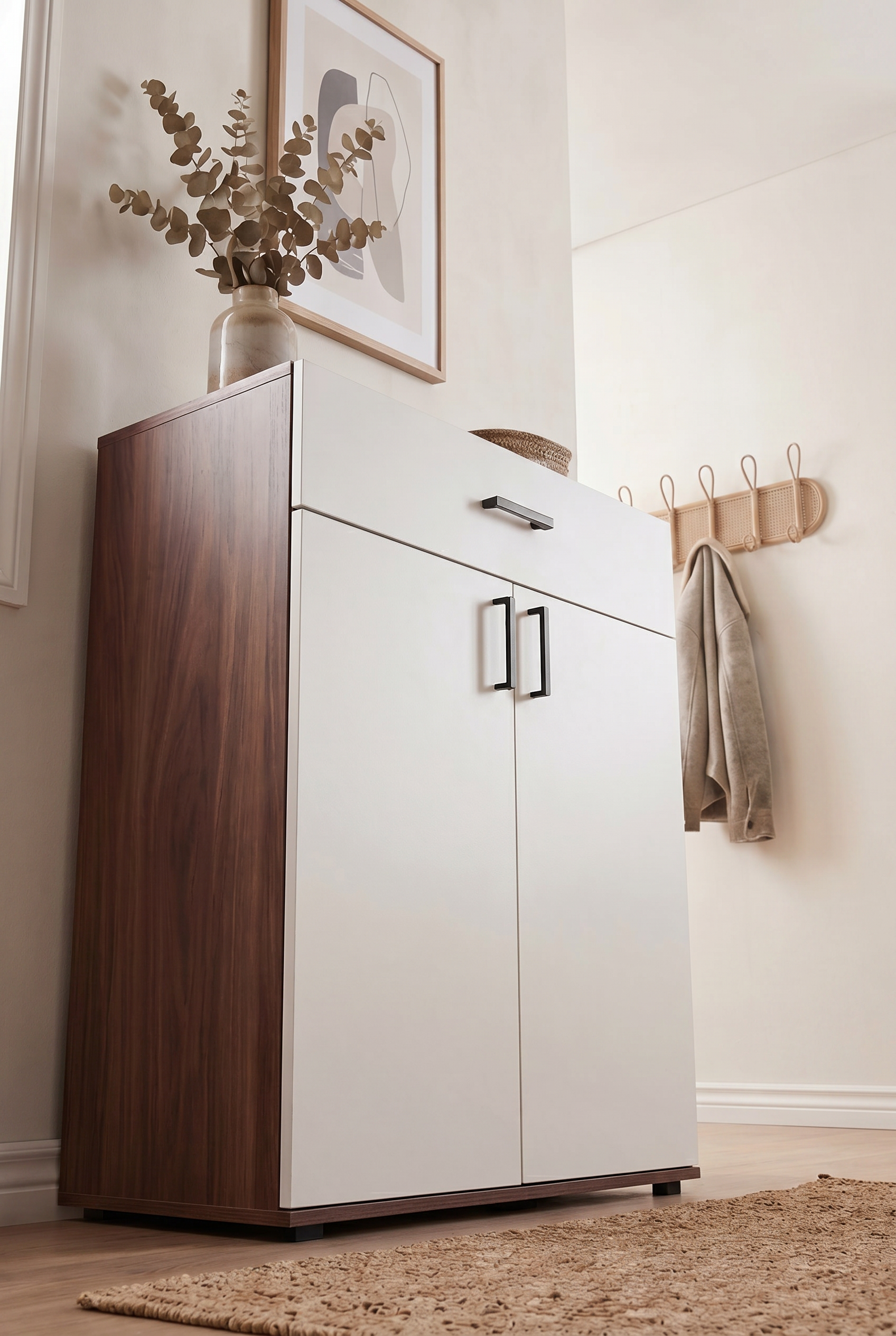 Block Shoe Cabinet SC7-BW- جزامه مودرن