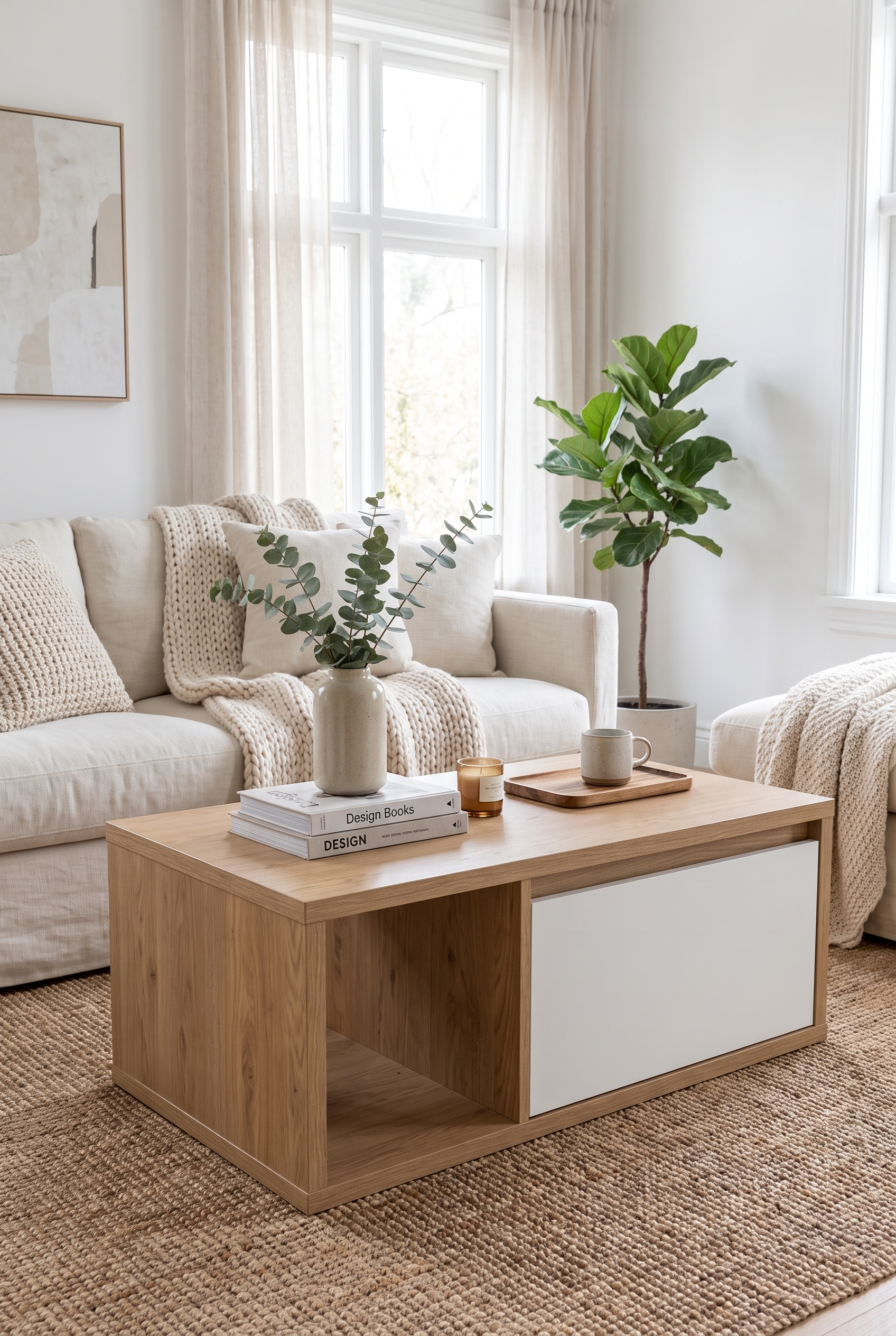 Brix Coffee Table CT14-WN ترابيزه خشب مودرن