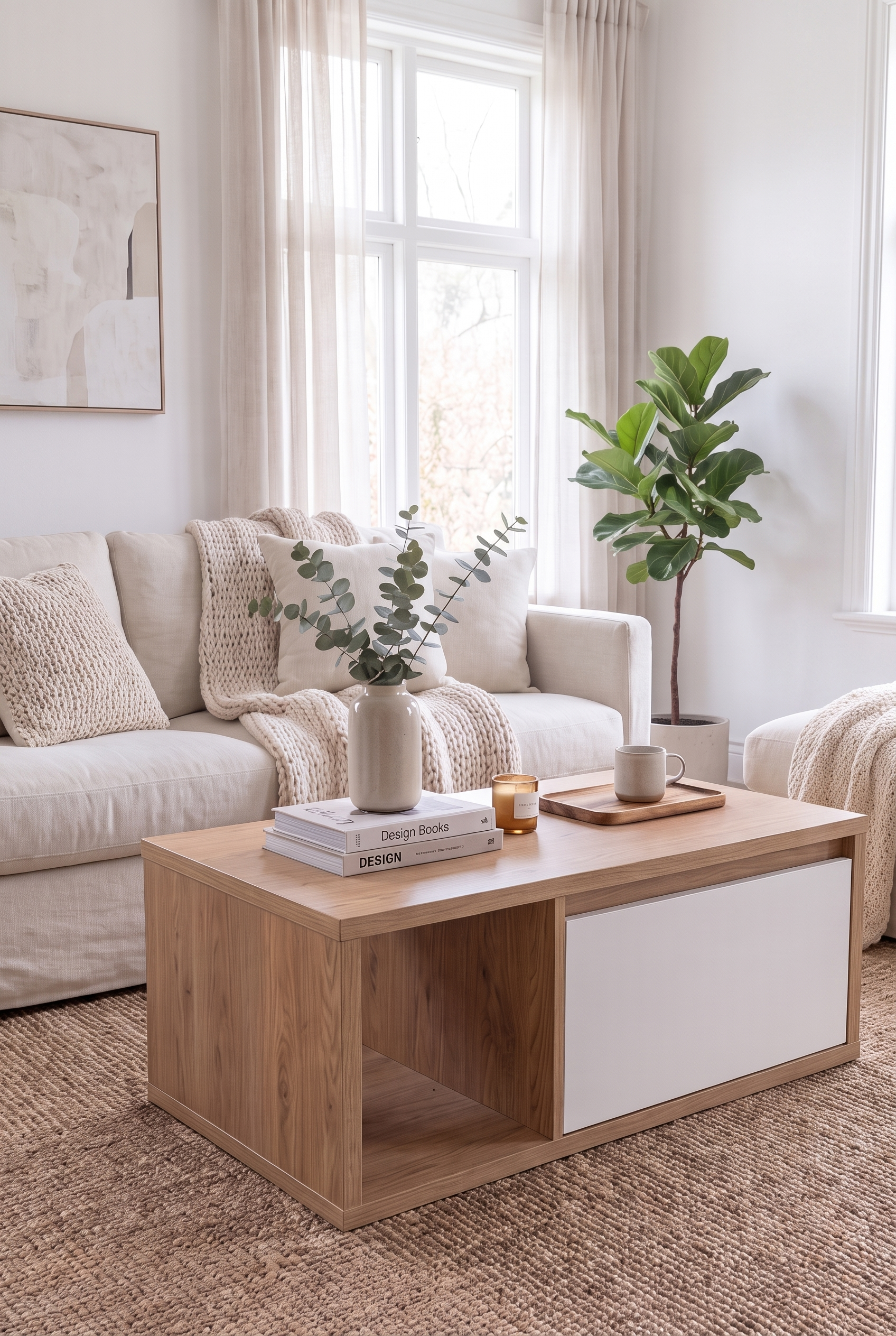 Brix Coffee Table CT14-WN ترابيزه خشب مودرن