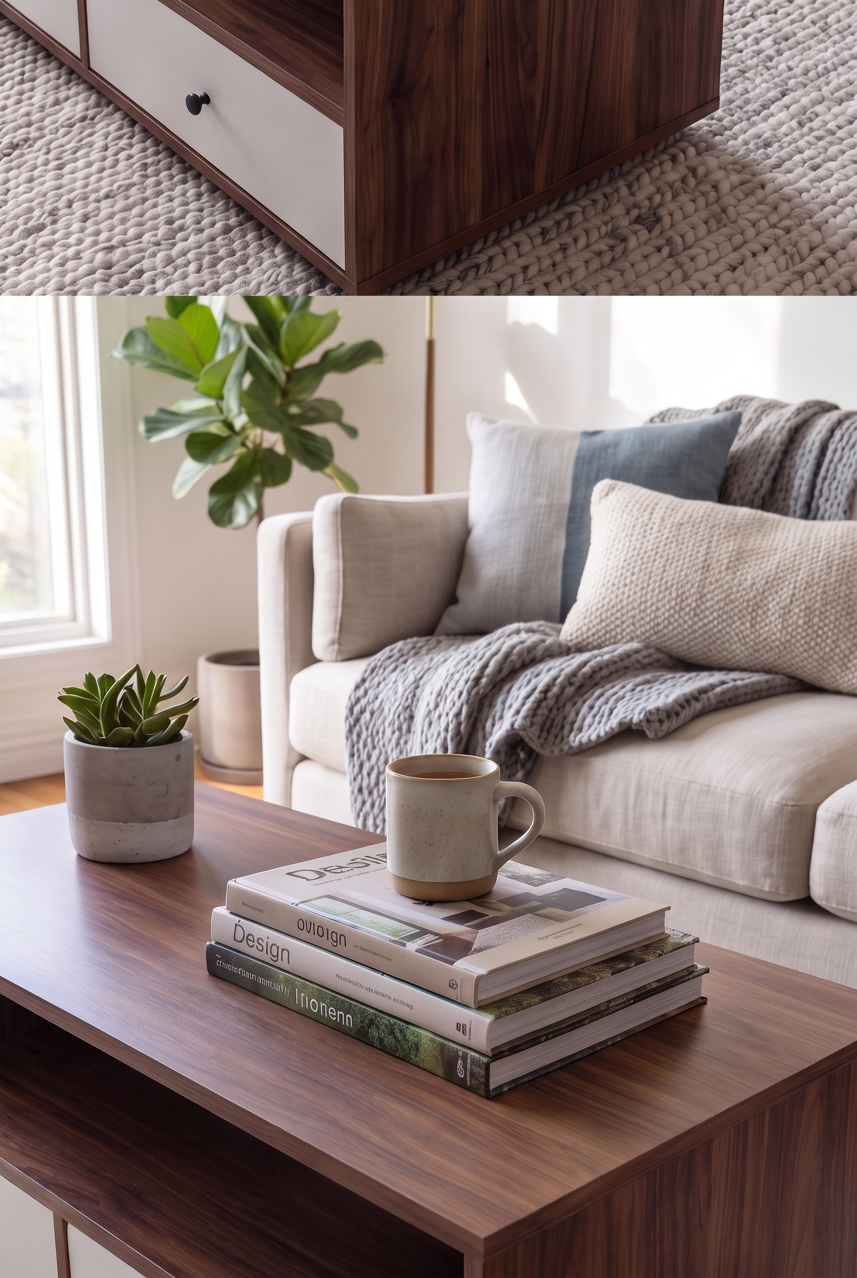 Brix Coffee Table CT11-WB ترابيزه خشب مودرن